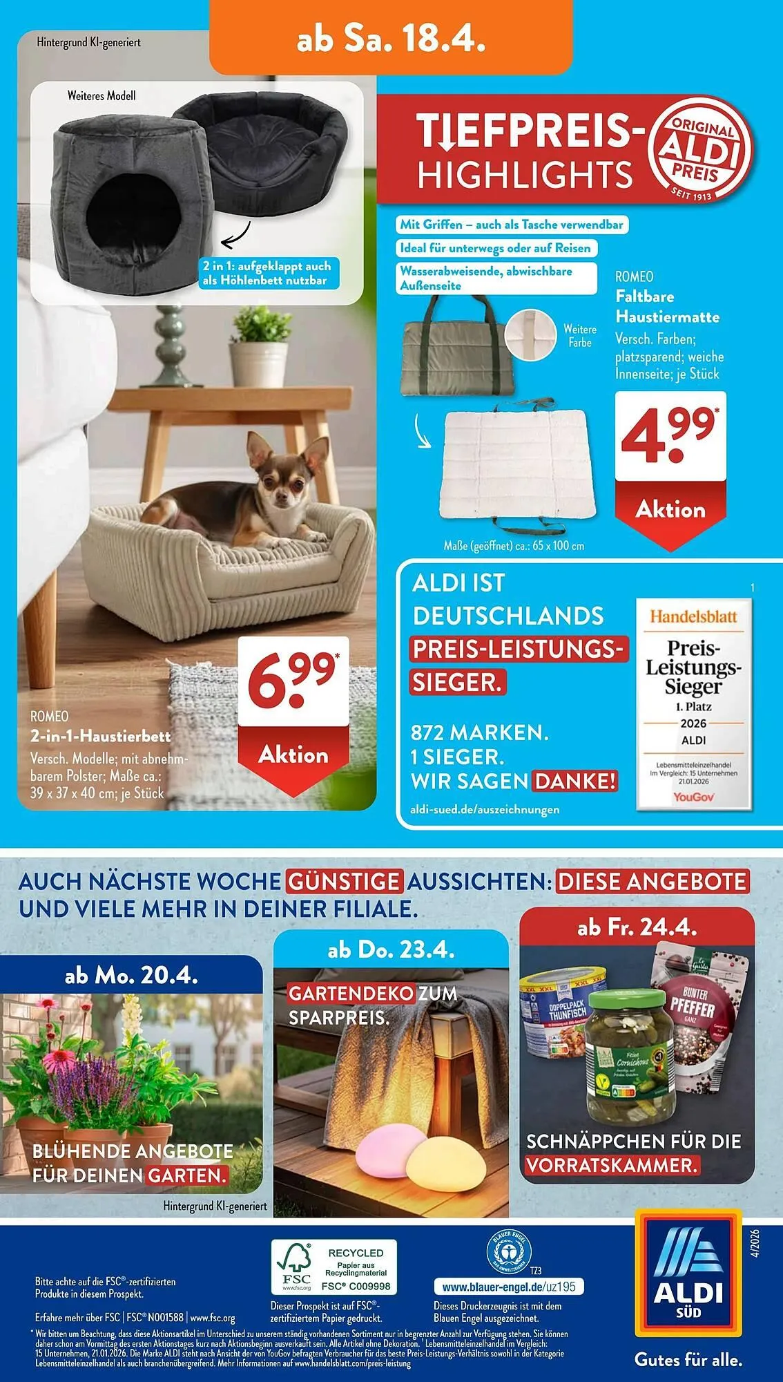 Aldi Süd Prospekt von 13. April bis 19. April 2026 - Prospekt seite 17