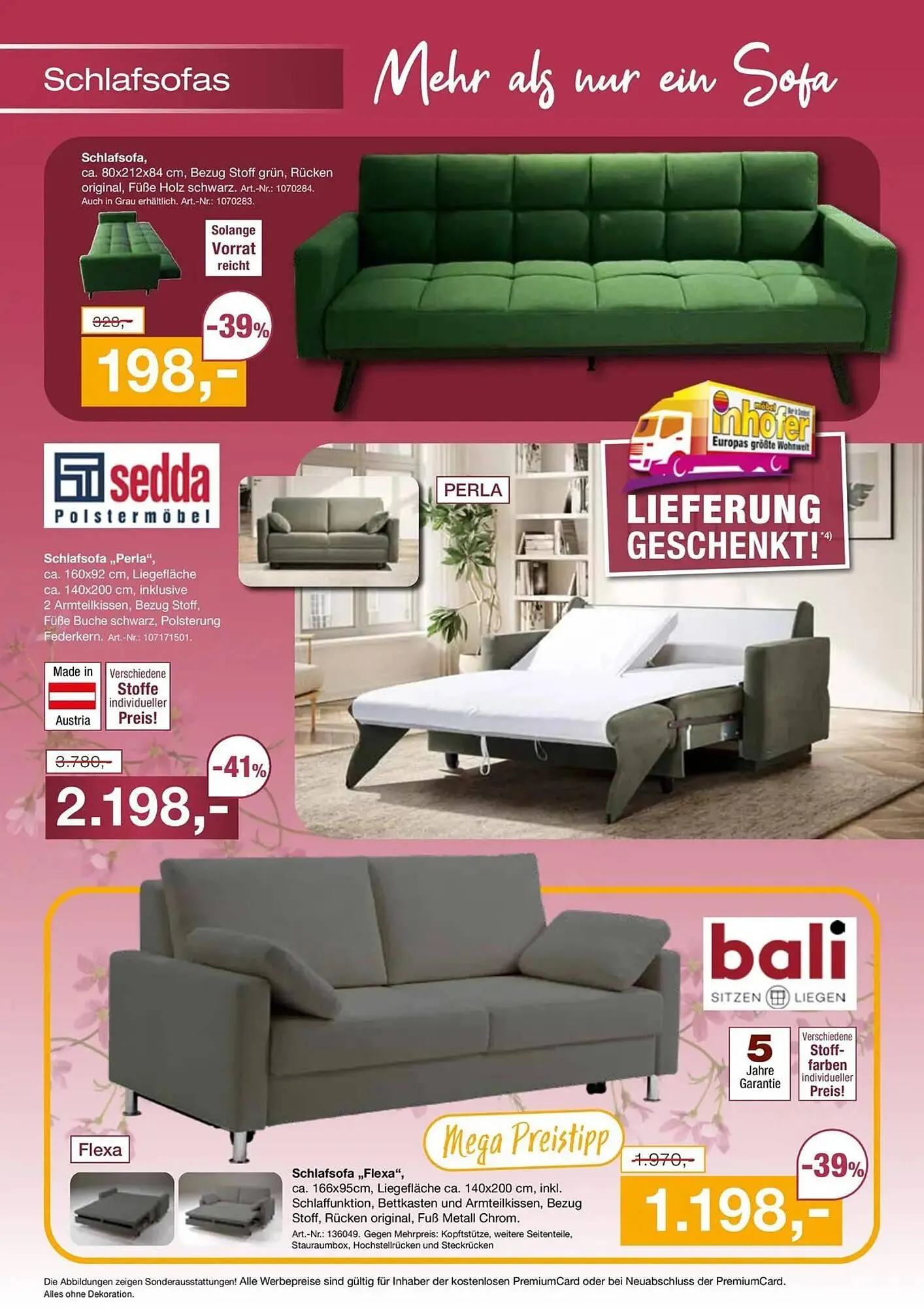 Möbel Inhofer Prospekt von 16. April bis 2. Mai 2026 - Prospekt seite 8