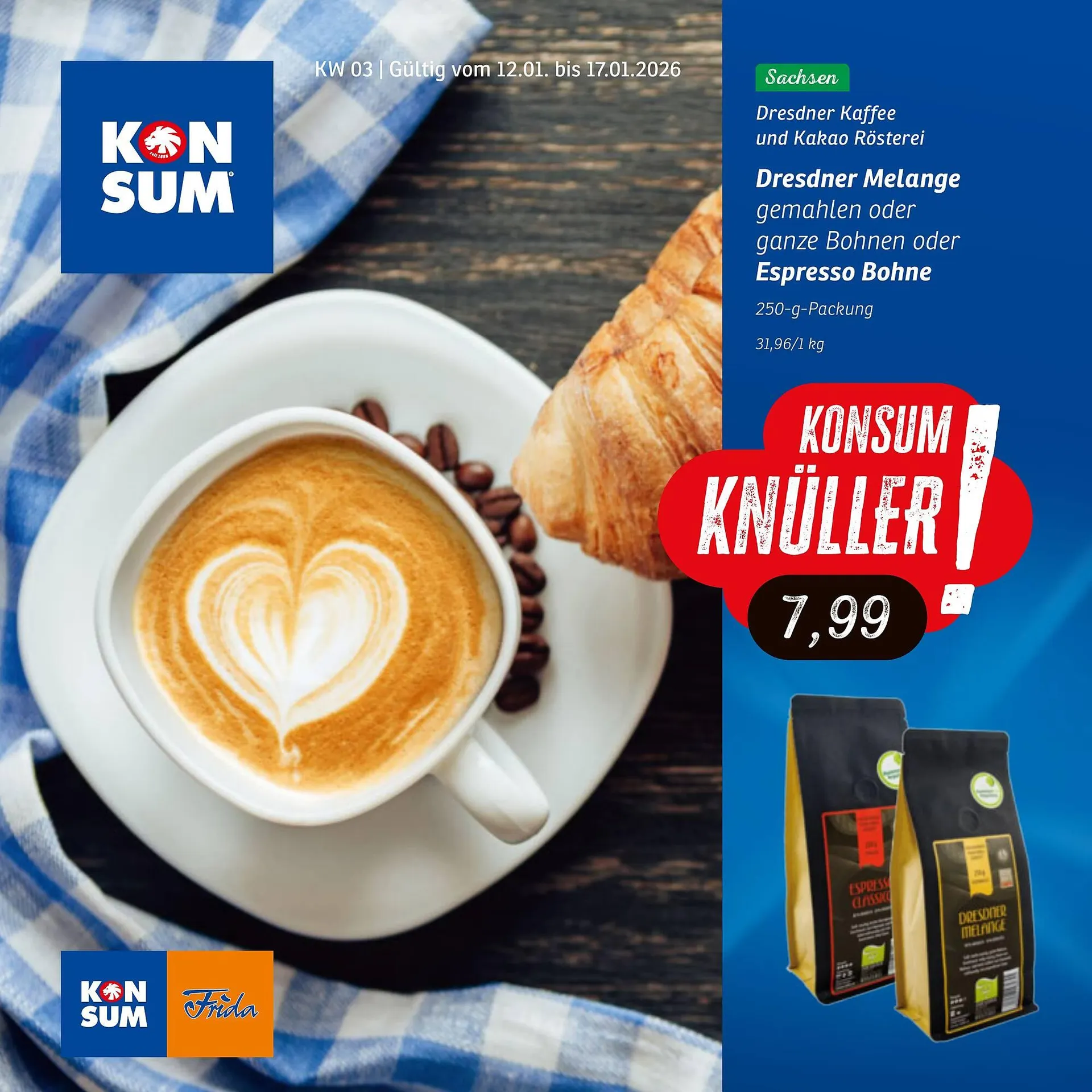 KONSUM Prospekt von 12. Januar bis 17. Januar 2026 - Prospekt seite 1