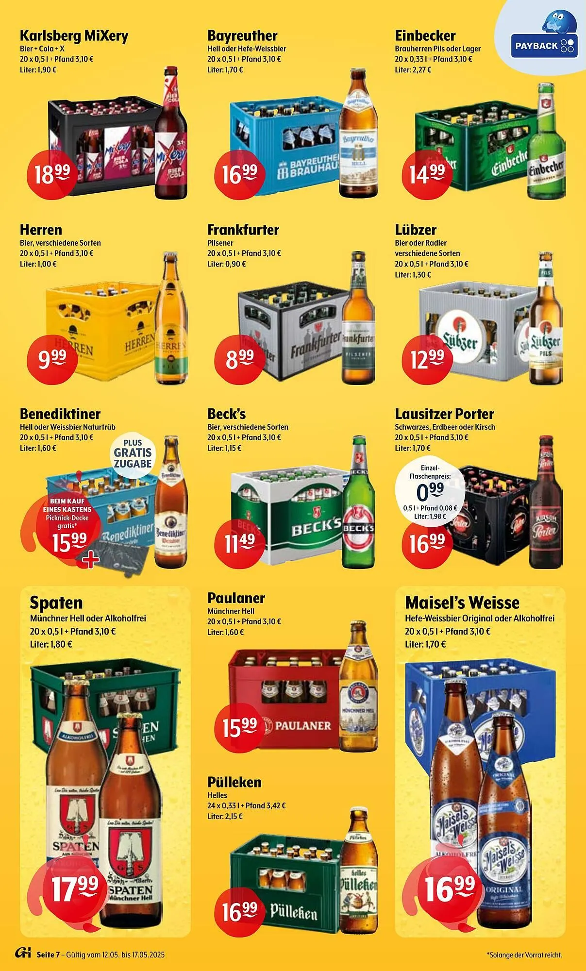 Getränke Hoffmann Prospekt von 12. Mai bis 17. Mai 2025 - Prospekt seite 7