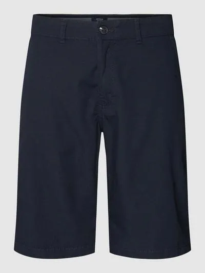 Bermudas mit französischen Eingrifftaschen in marine