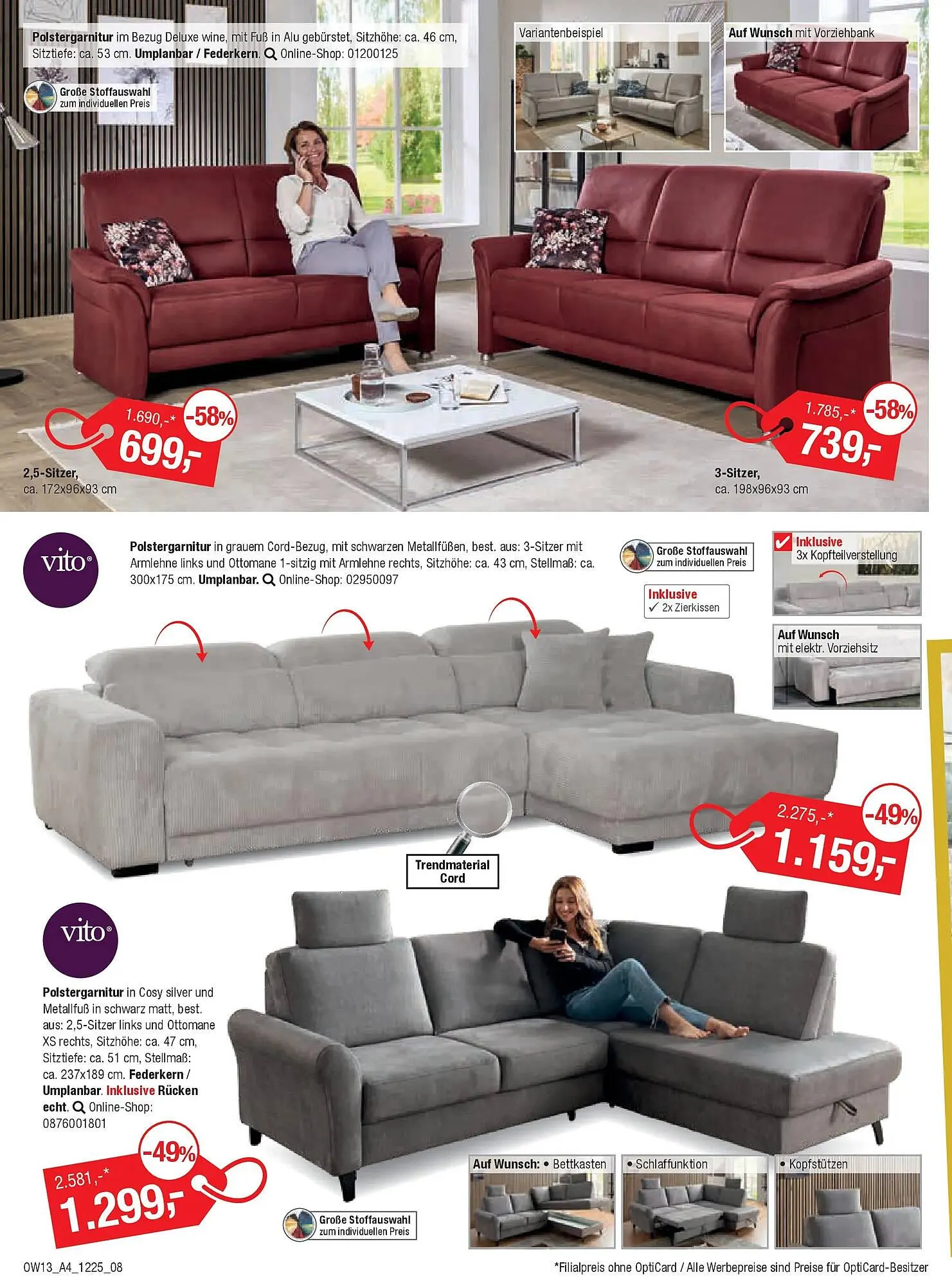 Opti Wohnwelt Prospekt von 18. Dezember bis 10. Januar 2026 - Prospekt seite 8