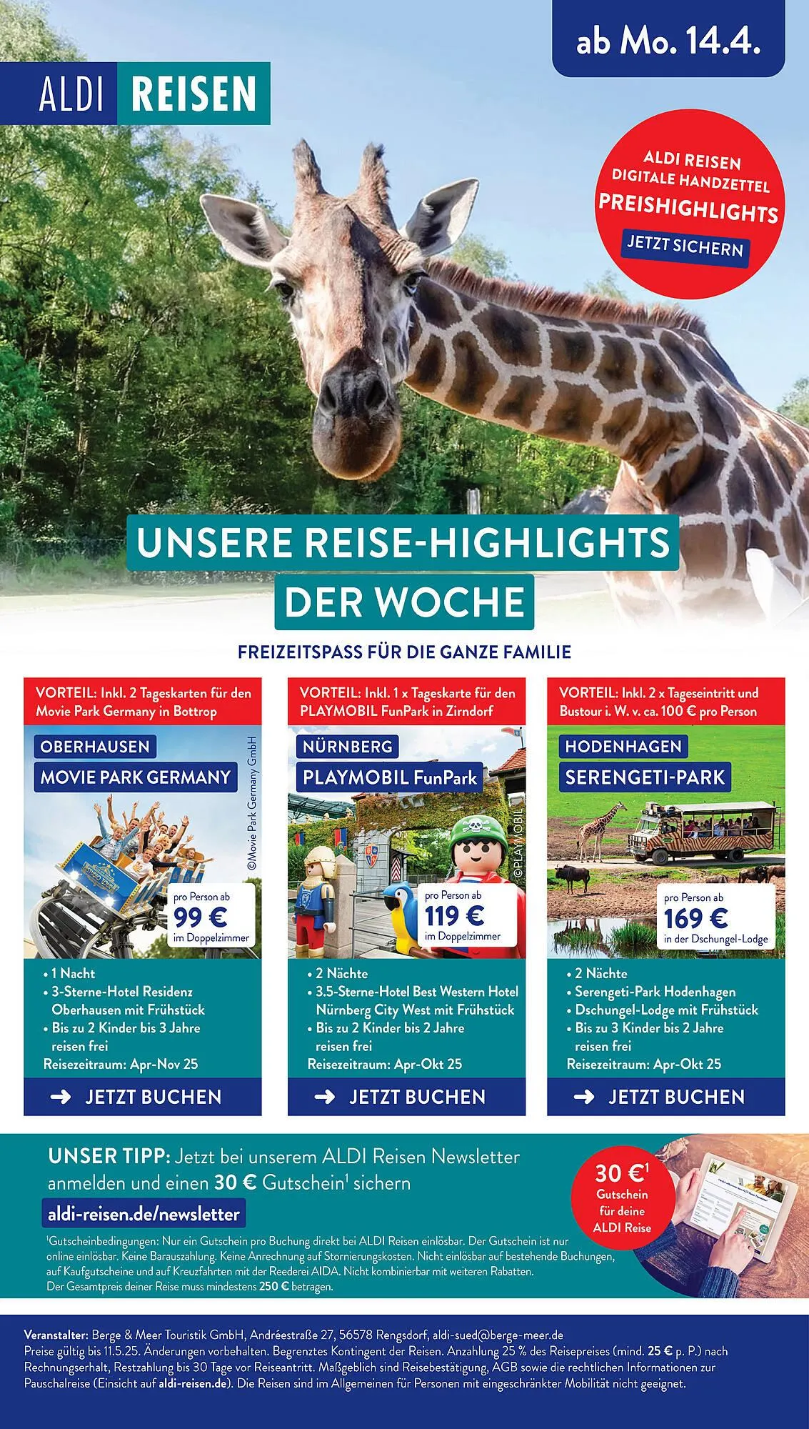 Aldi Süd Prospekt von 28. April bis 3. Mai 2025 - Prospekt seite 44