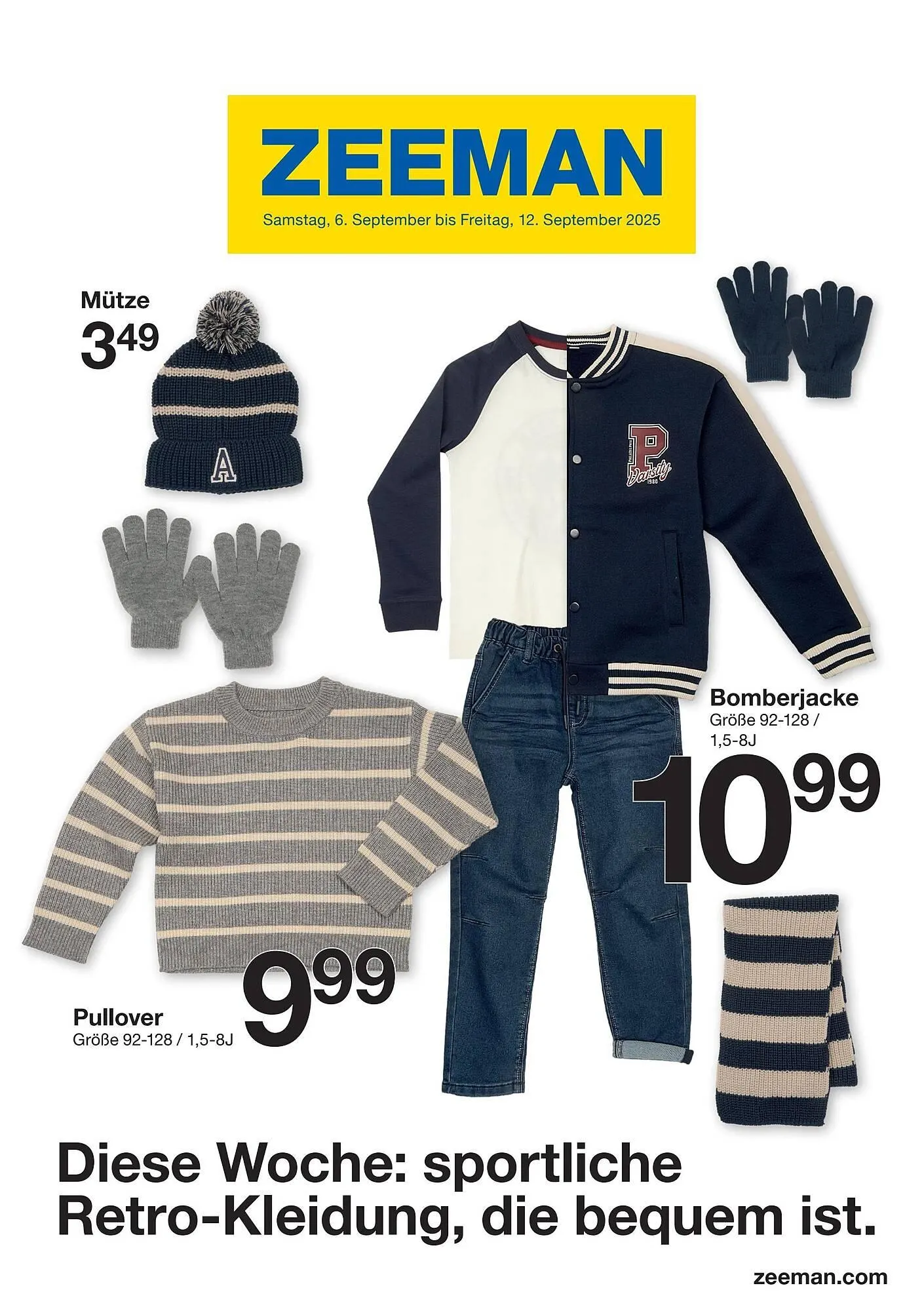 Zeeman Prospekt von 6. September bis 13. September 2025 - Prospekt seite 1