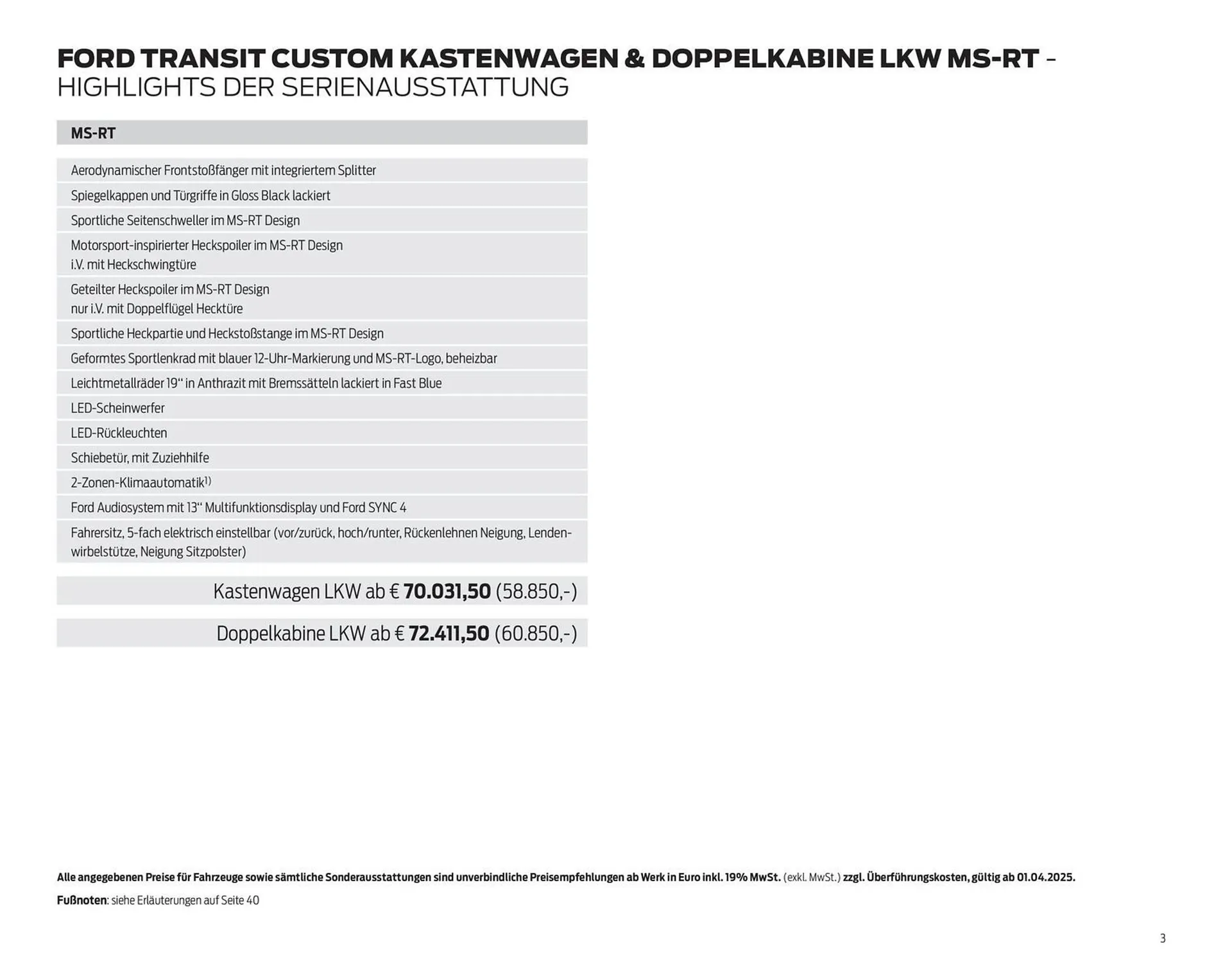 Ford Prospekt von 7. Oktober bis 31. Oktober 2025 - Prospekt seite 3