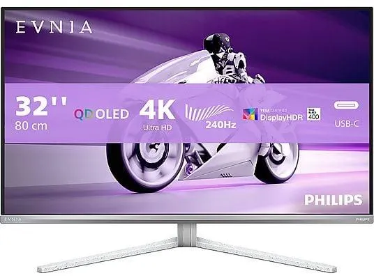 PHILIPS 32M2N8900 31,5 Zoll OLED 4K Gaming Monitor (0,03 ms Reaktionszeit, 240 Hz)