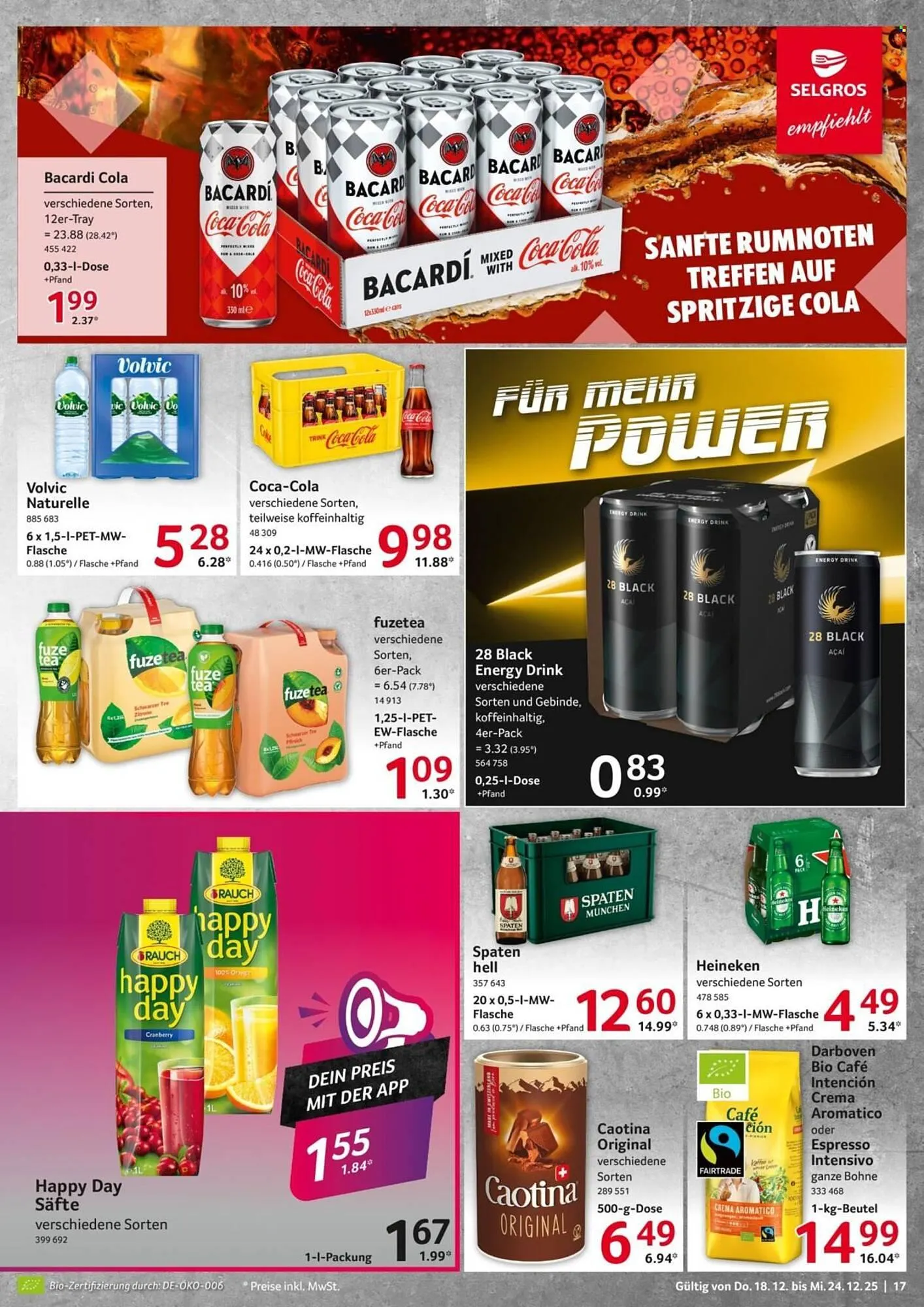 Selgros Prospekt von 18. Dezember bis 24. Dezember 2025 - Prospekt seite 17