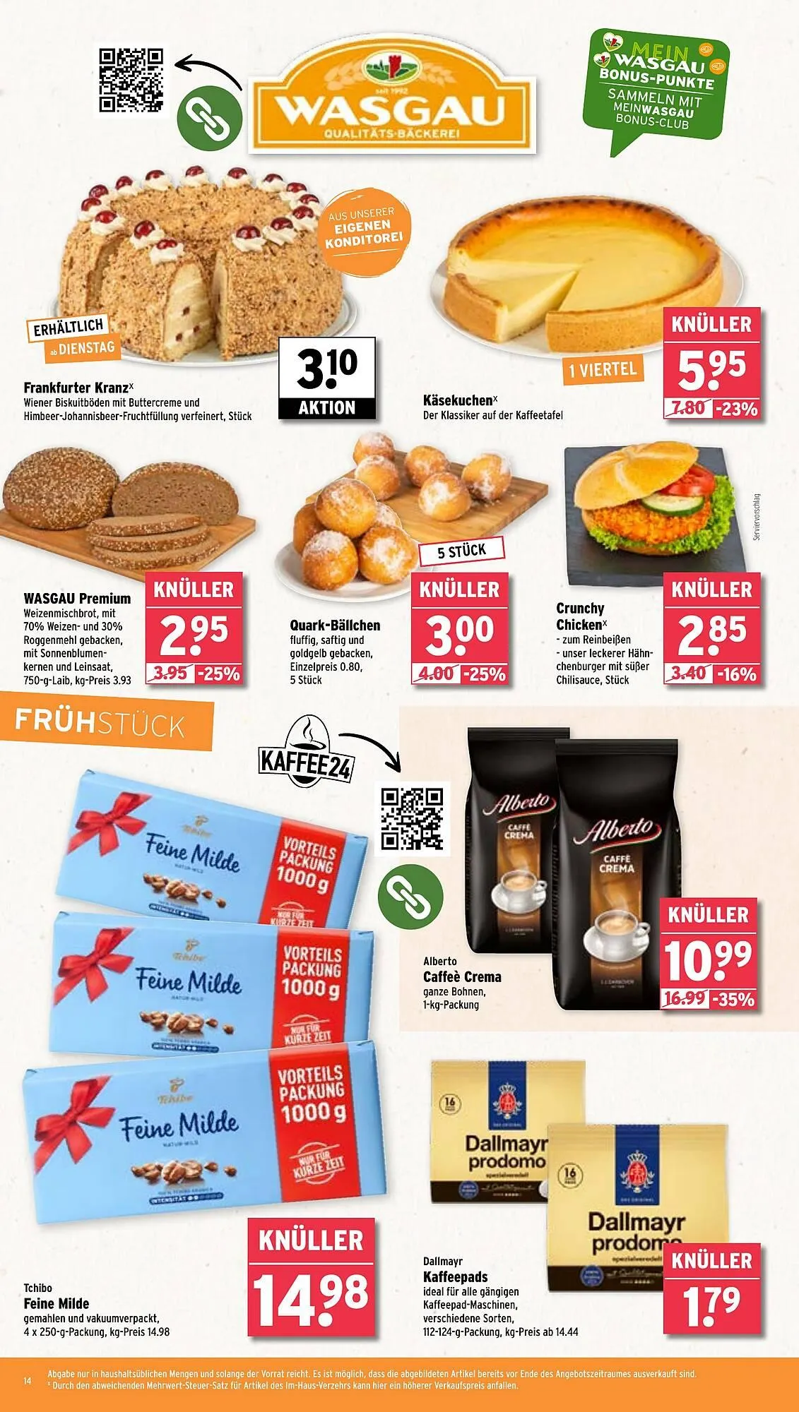 Wasgau Prospekt von 24. März bis 29. März 2025 - Prospekt seite 14