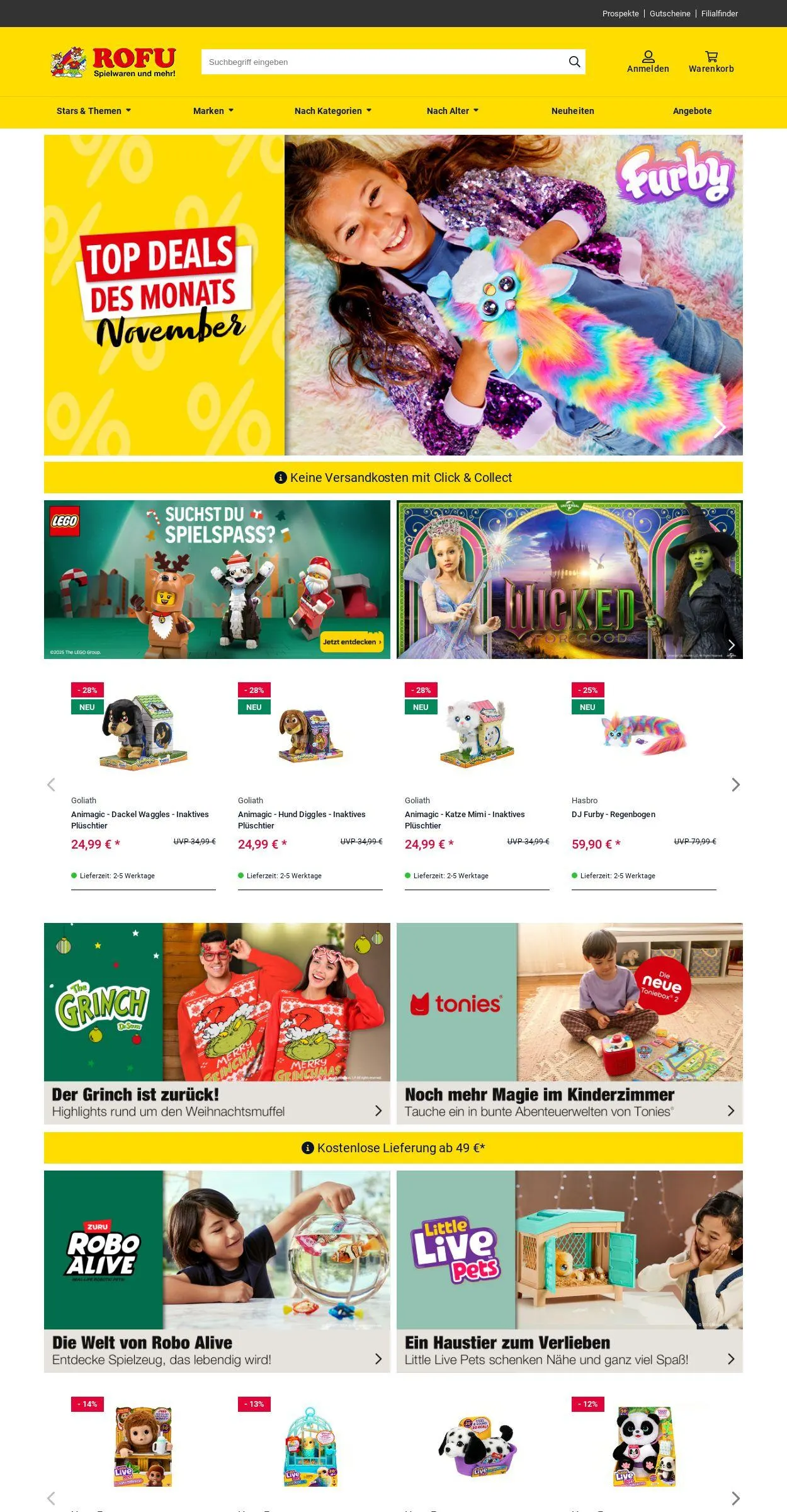 ROFU Kinderland Aktueller Prospekt von 10. November bis 19. November 2025 - Prospekt seite 1