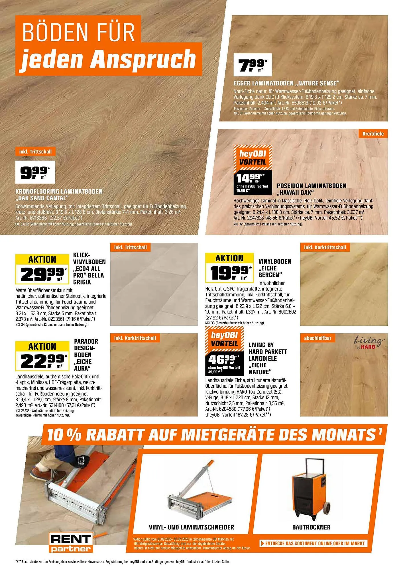 OBI Prospekt von 31. August bis 14. September 2025 - Prospekt seite 21