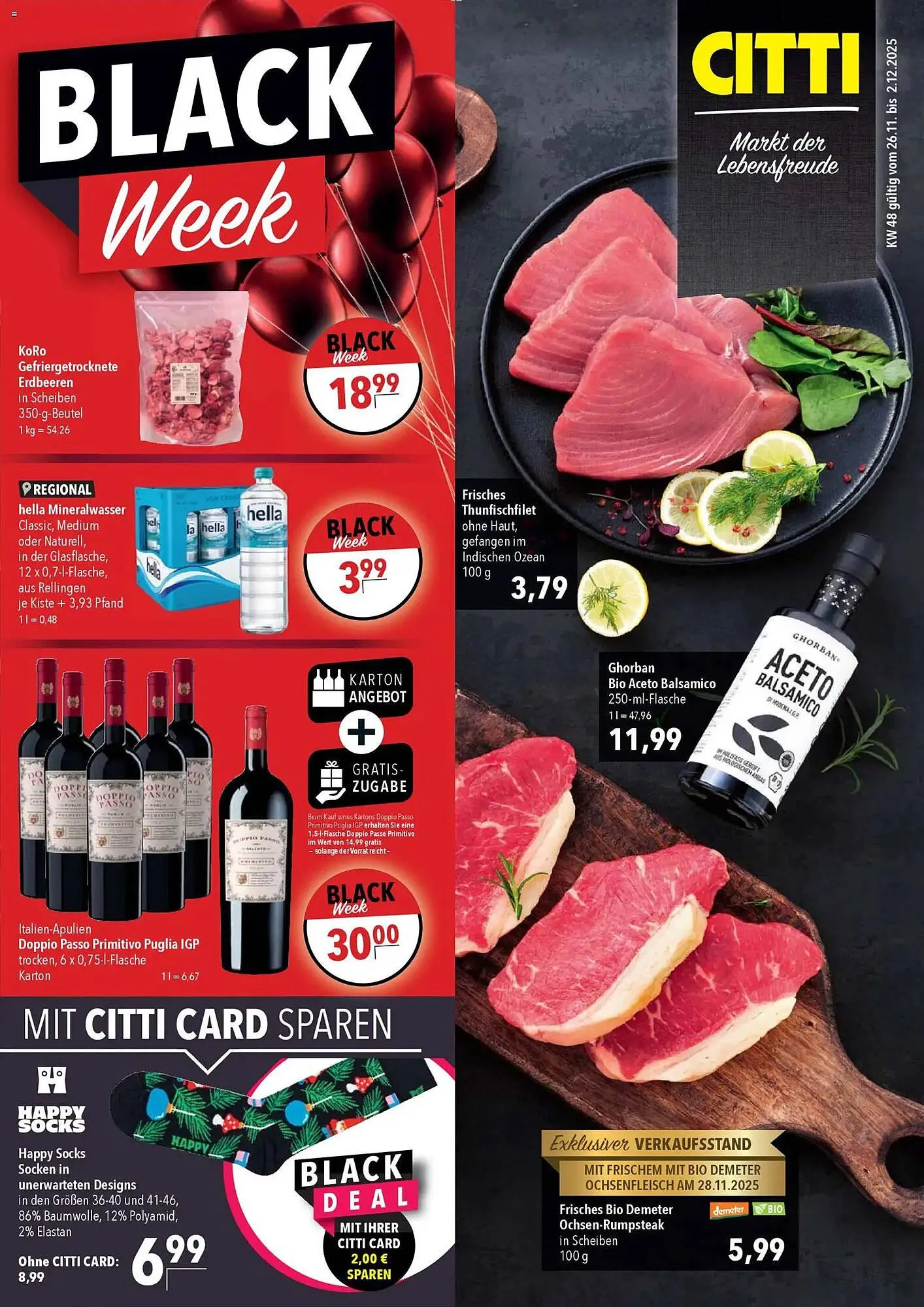 CITTI Markt Prospekt von 26. November bis 2. Dezember 2025 - Prospekt seite 1