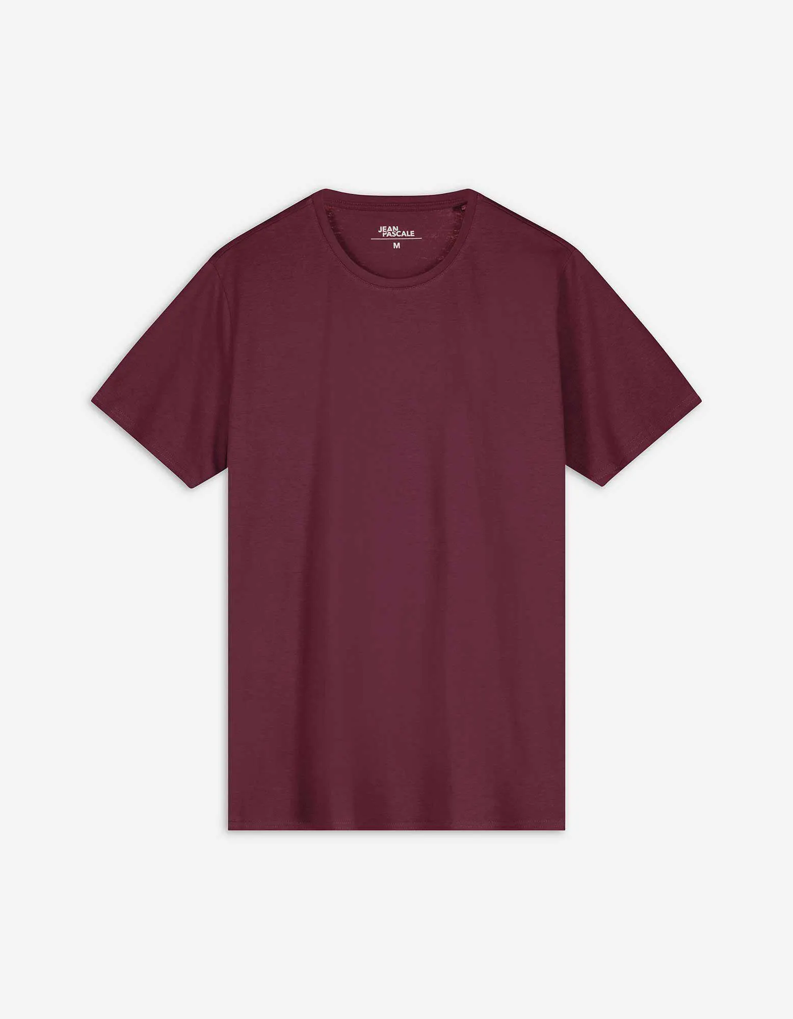 T-Shirt - einfarbig - dunkelrot