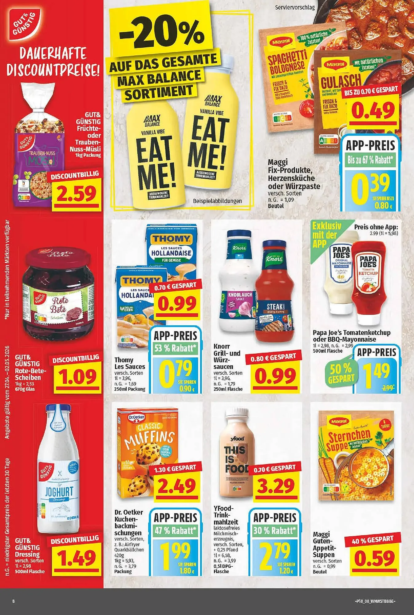 NP Discount Prospekt von 26. April bis 2. Mai 2026 - Prospekt seite 8