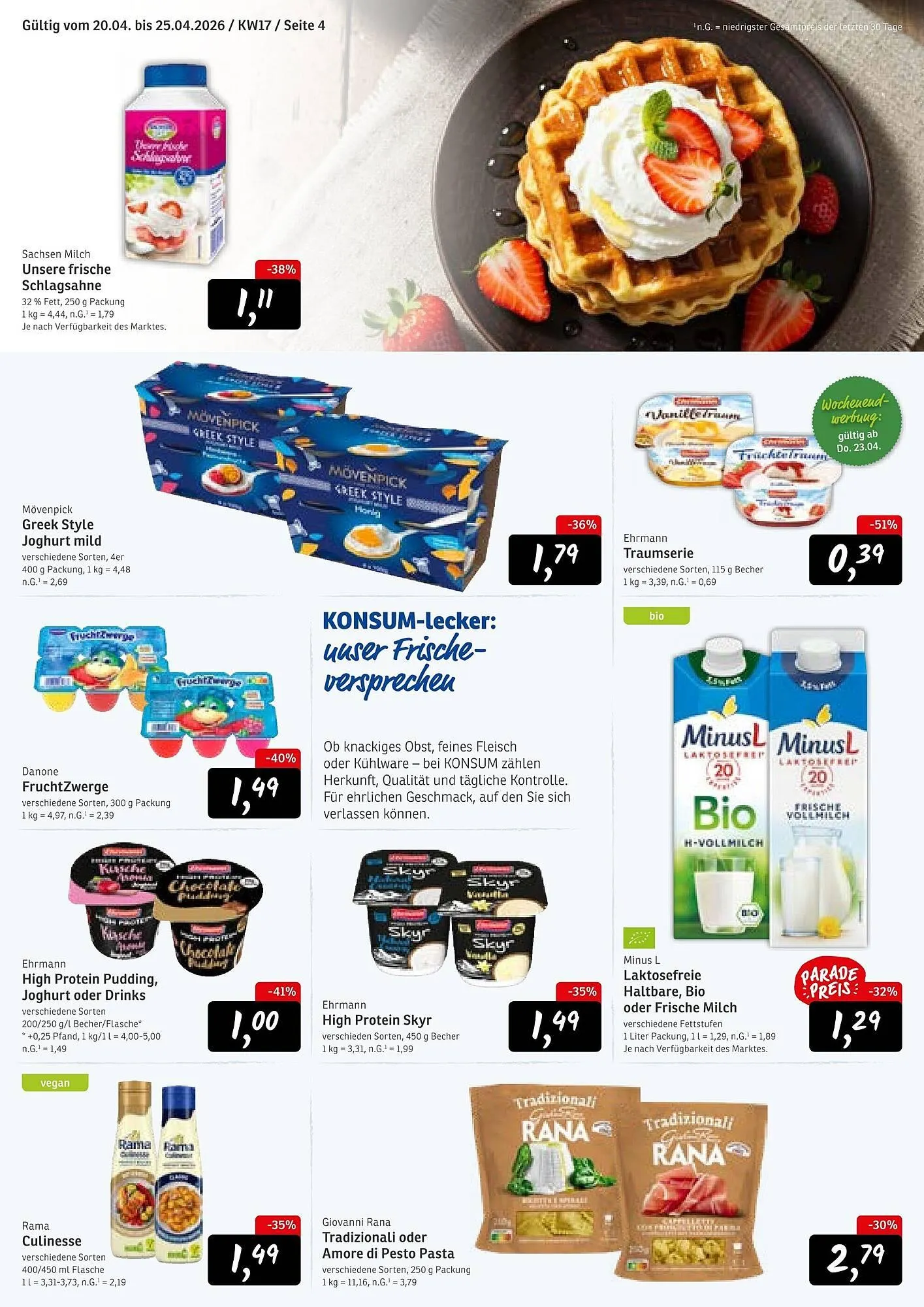 KONSUM Prospekt von 20. April bis 25. April 2026 - Prospekt seite 4