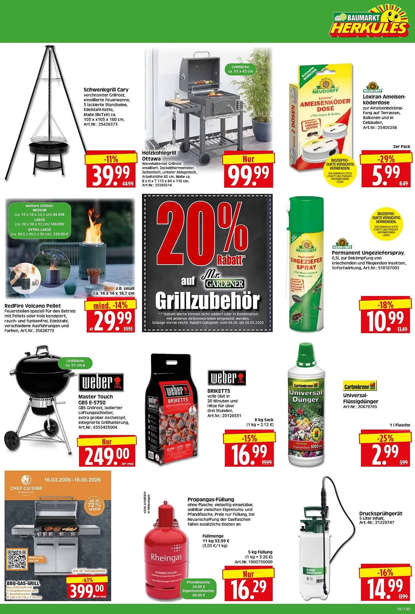 Herkules Baumarkt Prospekt von 4. Mai bis 9. Mai 2026 - Prospekt seite 7
