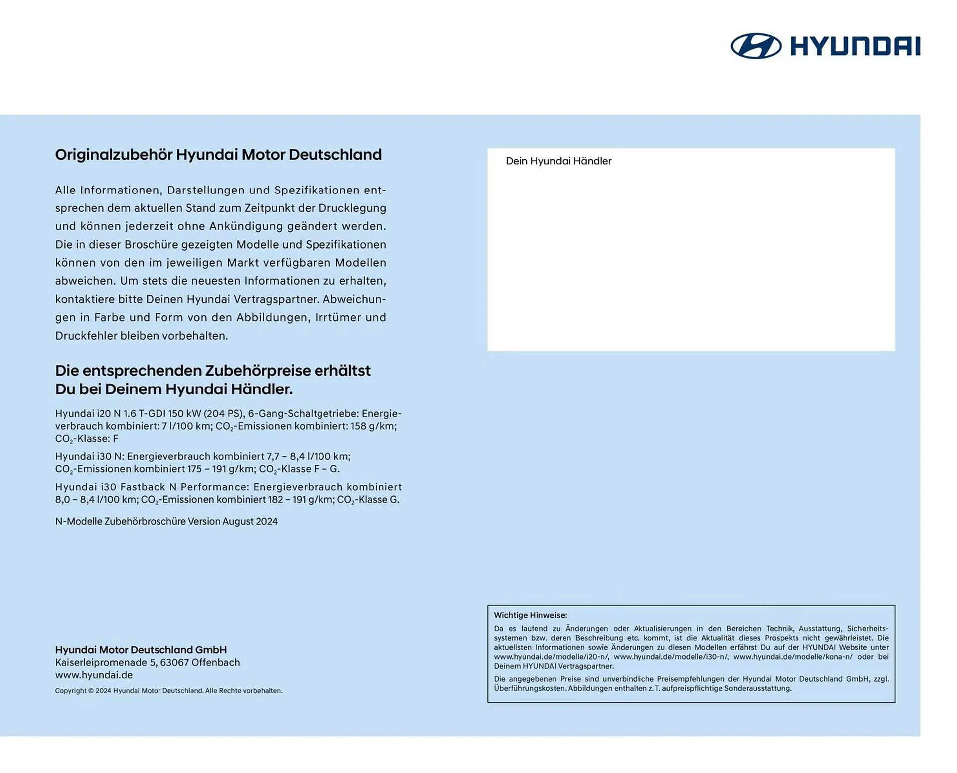 Hyundai Prospekt von 11. November bis 11. November 2026 - Prospekt seite 17