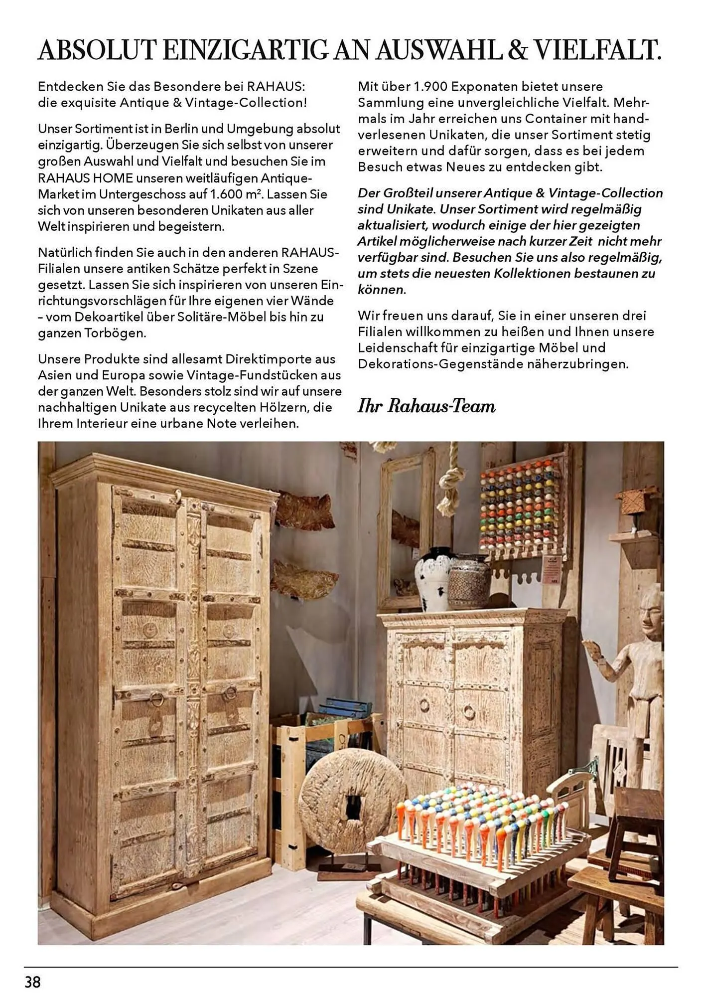 Rahaus Katalog von 7. April bis 31. Dezember 2026 - Prospekt seite 38