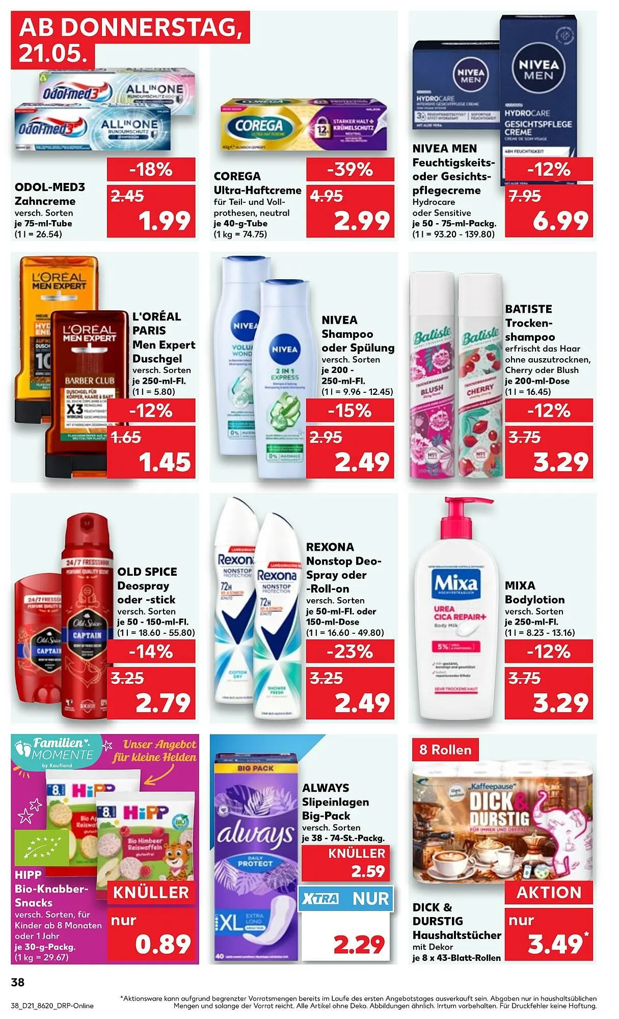 Kaufland Prospekt von 21. Mai bis 27. Mai 2026 - Prospekt seite 38