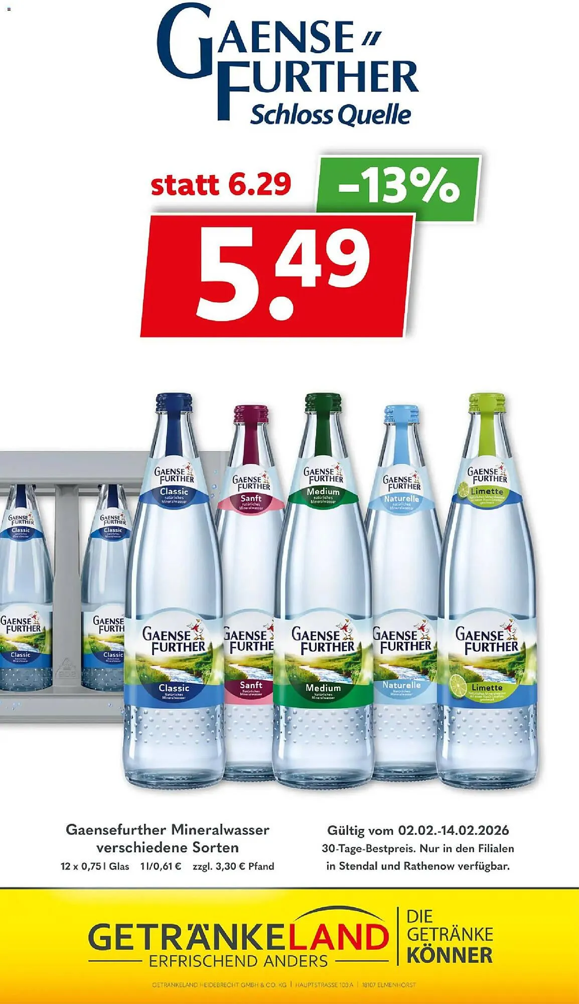 Getränkeland Prospekt von 2. Februar bis 14. Februar 2026 - Prospekt seite 8