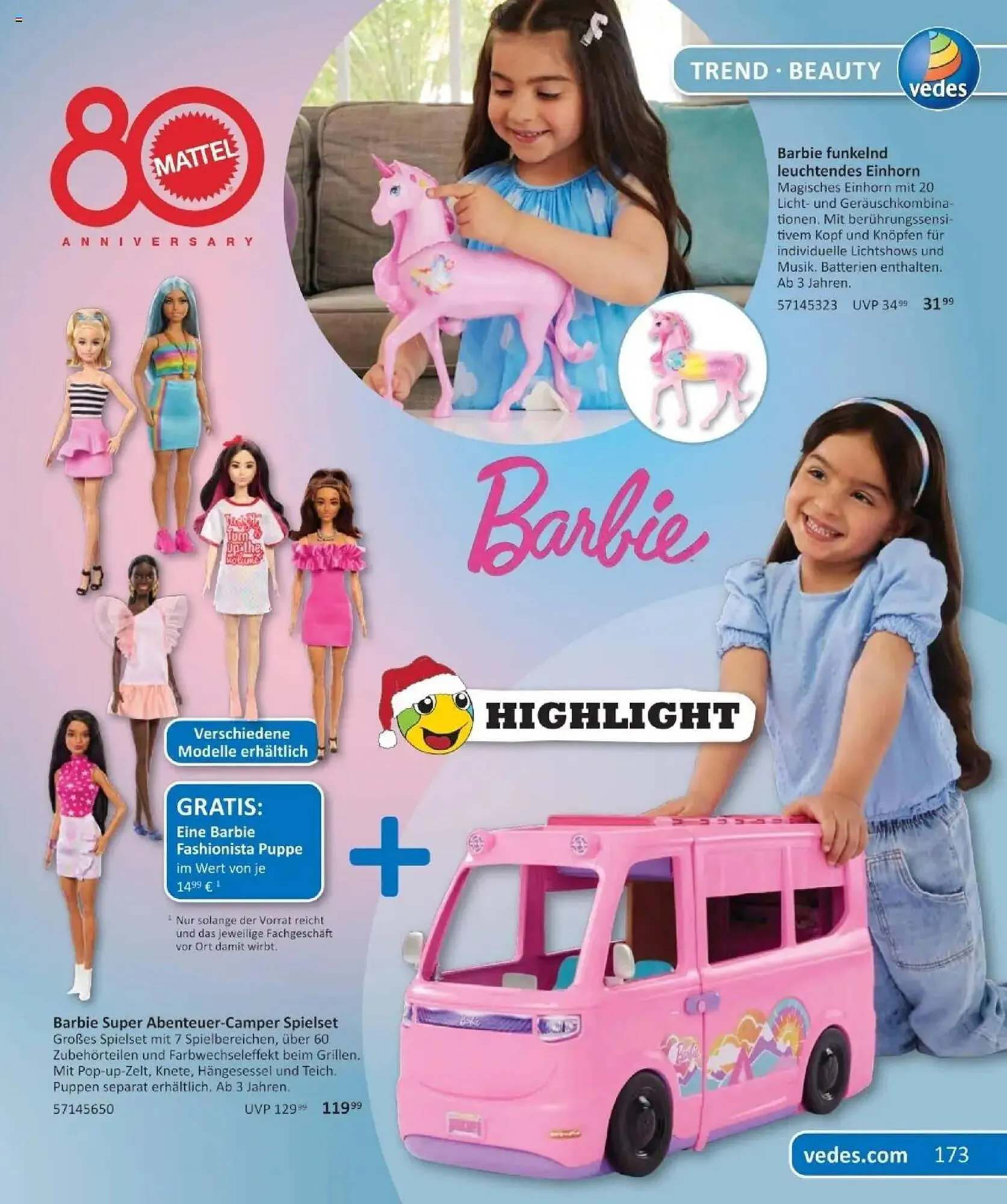 Vedes Prospekt von 29. September bis 6. Januar 2026 - Prospekt seite 173