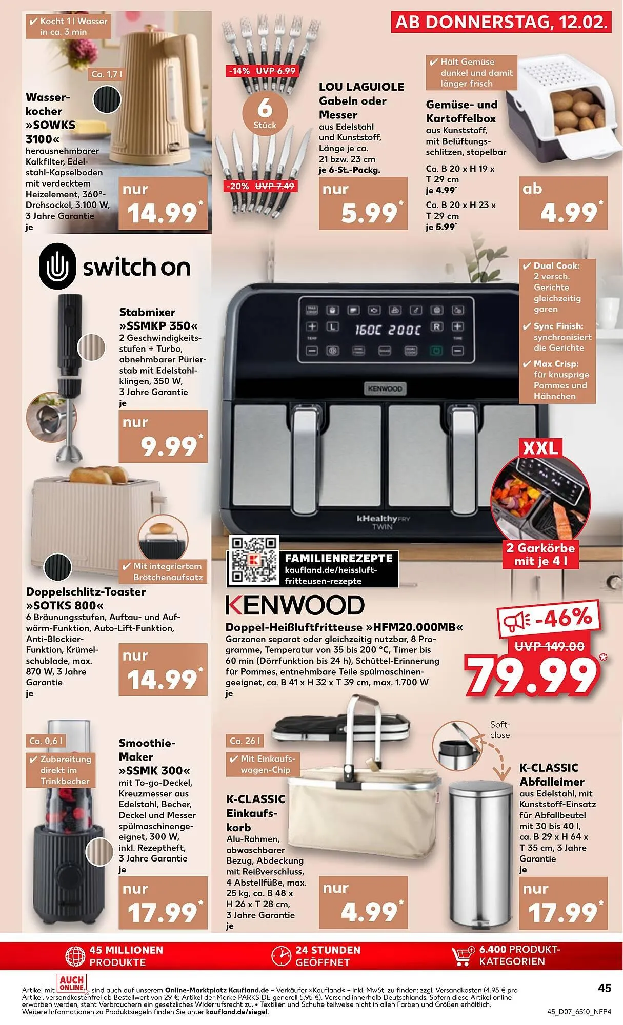 Kaufland Prospekt von 16. Februar bis 18. Februar 2026 - Prospekt seite 45