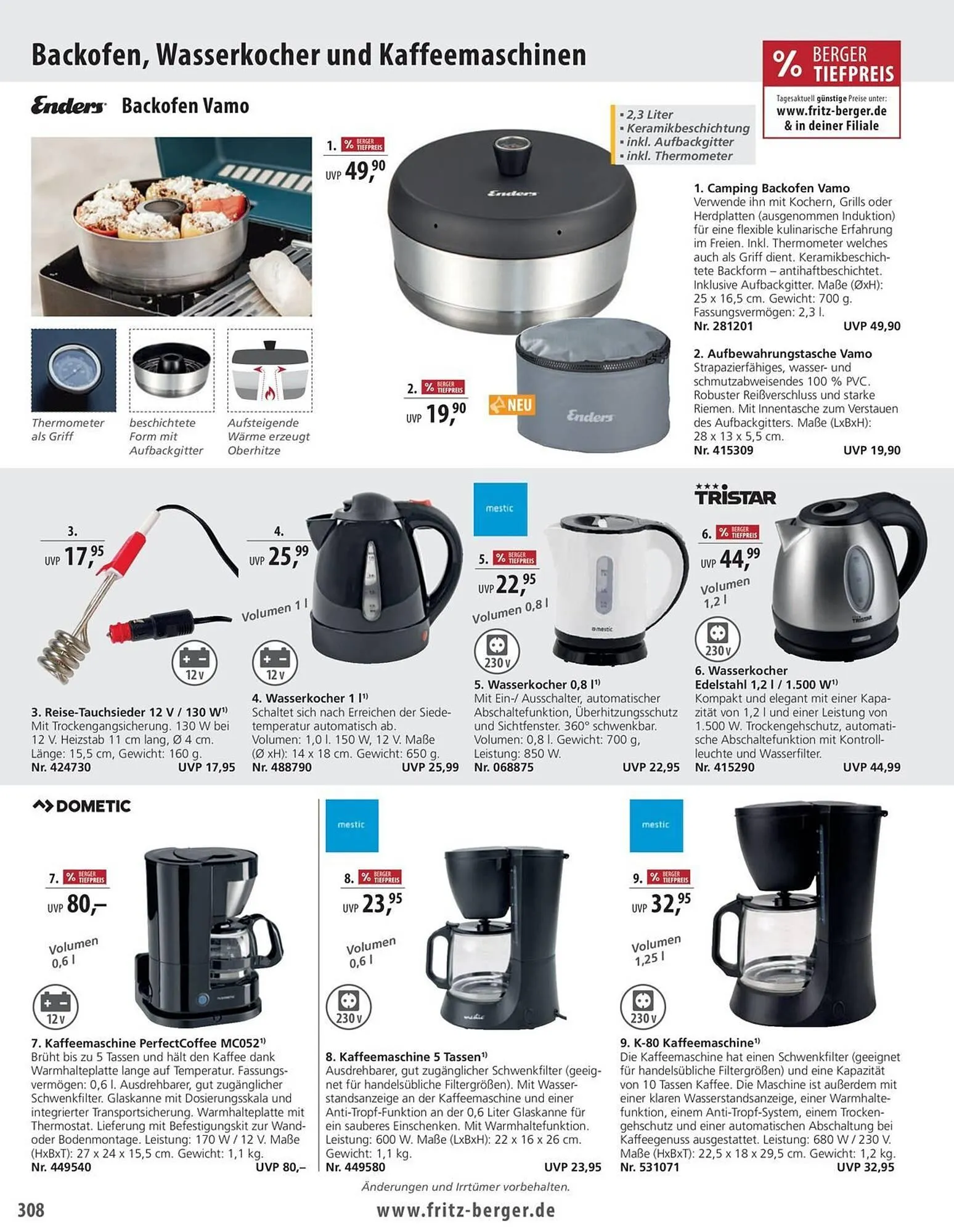 Fritz Berger Prospekt von 27. Mai bis 31. Dezember 2025 - Prospekt seite 308