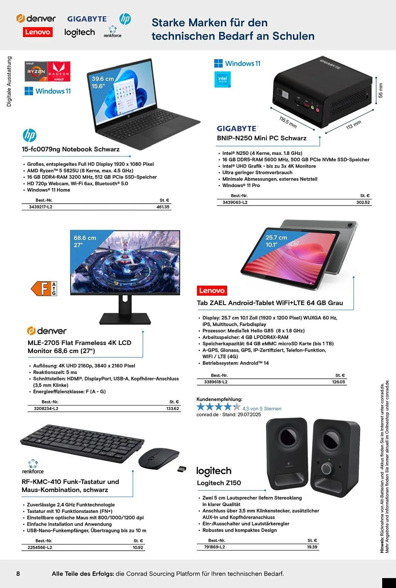 Conrad Prospekt von 25. September bis 31. Dezember 2025 - Prospekt seite 8