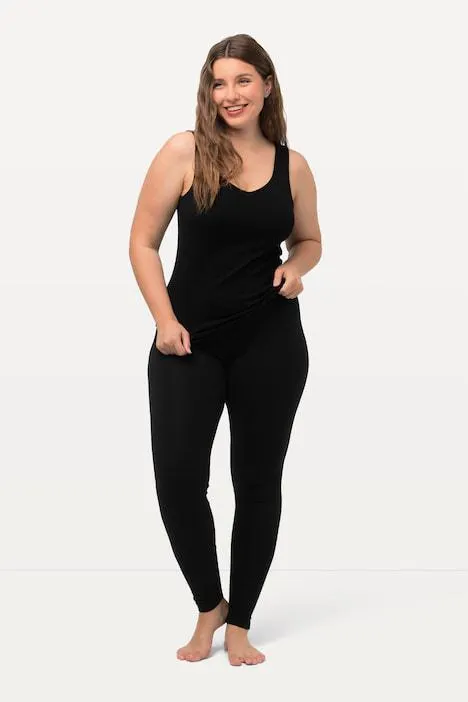 Legging, katoen, rondom elastische tailleband
