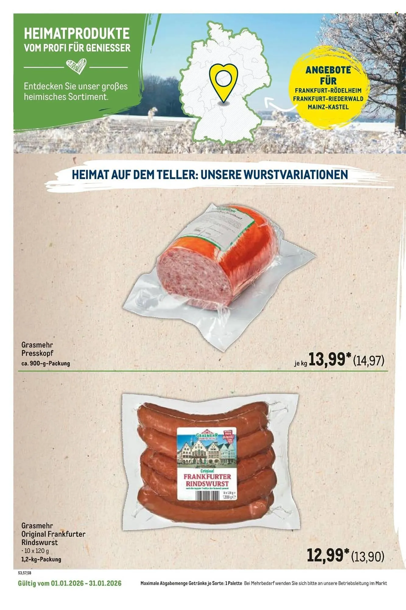 METRO Prospekt von 1. Januar bis 31. Januar 2026 - Prospekt seite 52