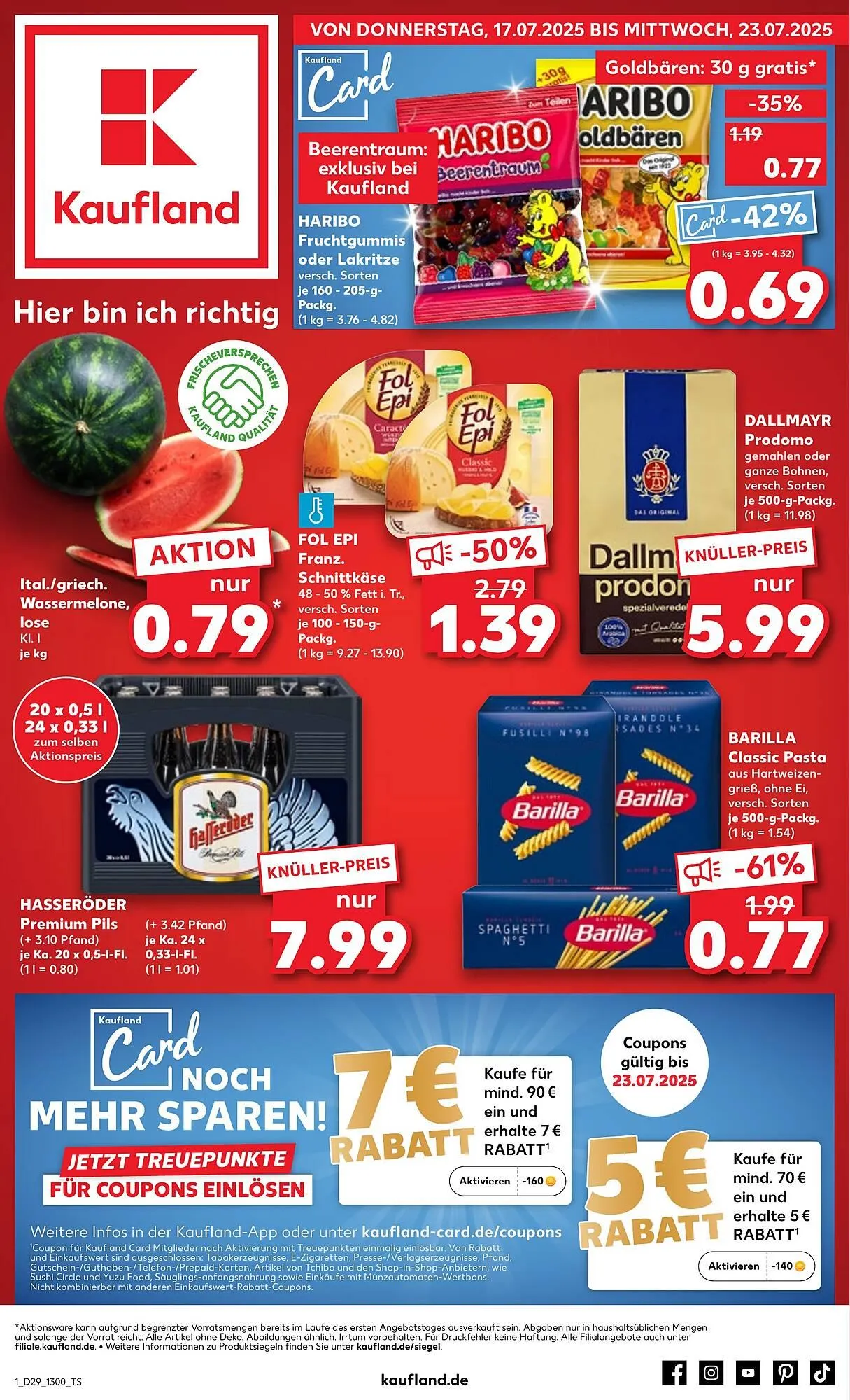 Kaufland Prospekt von 17. Juli bis 23. Juli 2025 - Prospekt seite 1