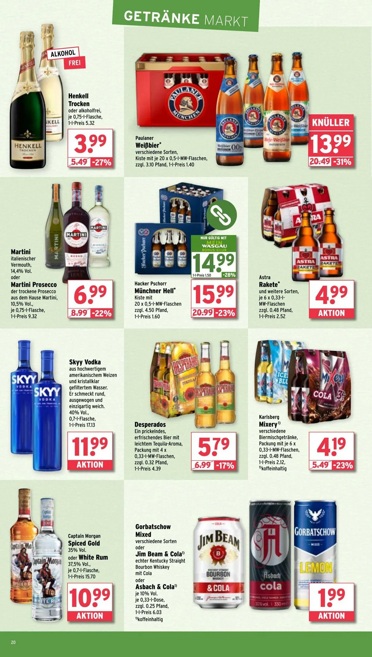 WASGAU Aktueller Prospekt von 10. August bis 24. August 2025 - Prospekt seite 20