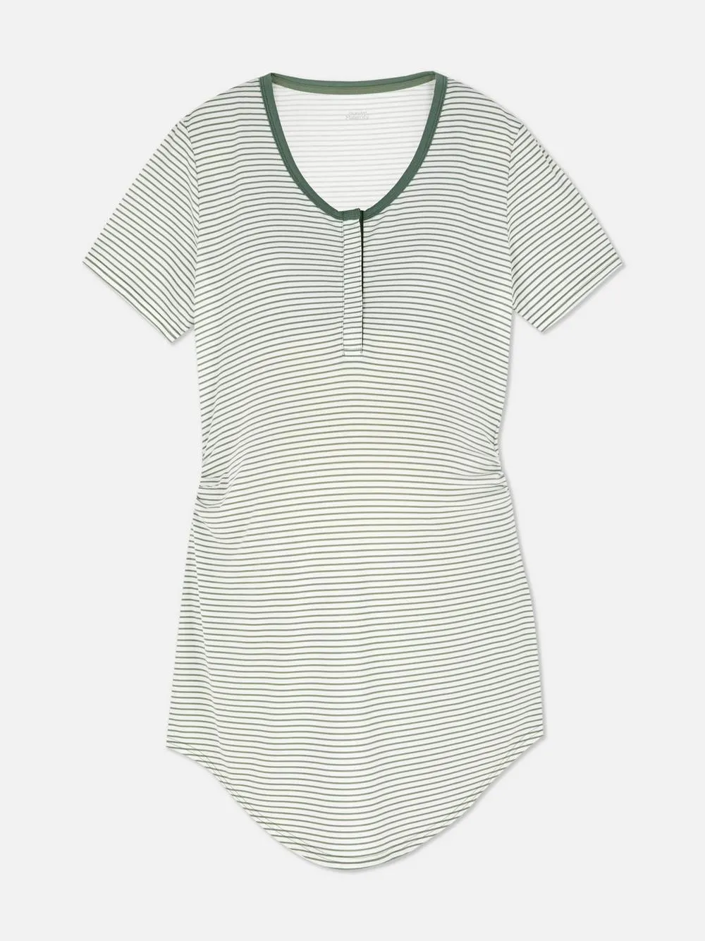 Umstands-Schlafshirt mit Druckknopf