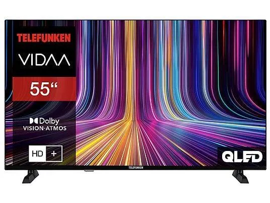 TELEFUNKEN QU55VP750S QLED TV (Flat, 55 Zoll / 139 cm, UHD 4K, SMART TV)