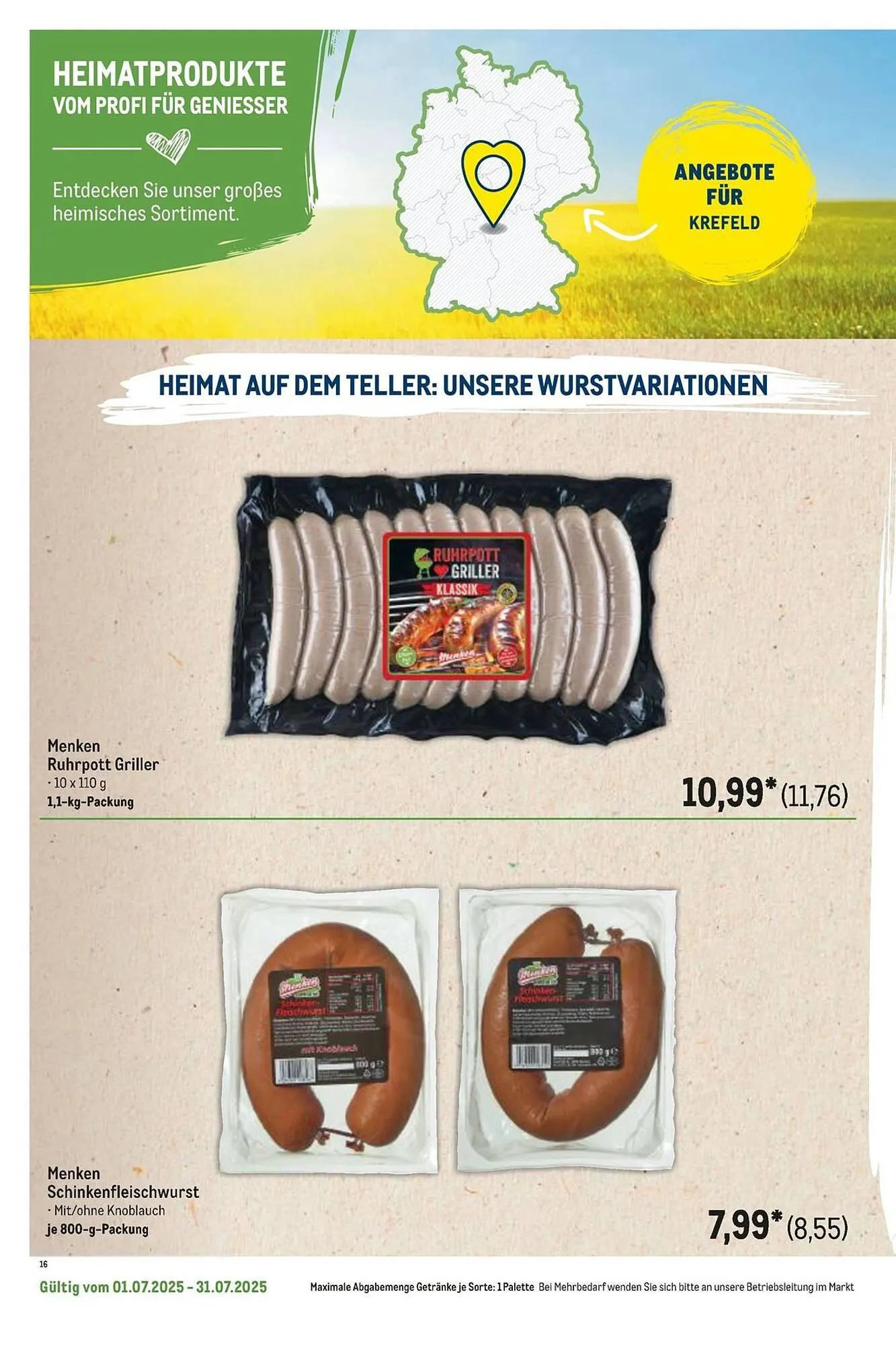 METRO Prospekt von 1. Juli bis 31. Juli 2025 - Prospekt seite 50