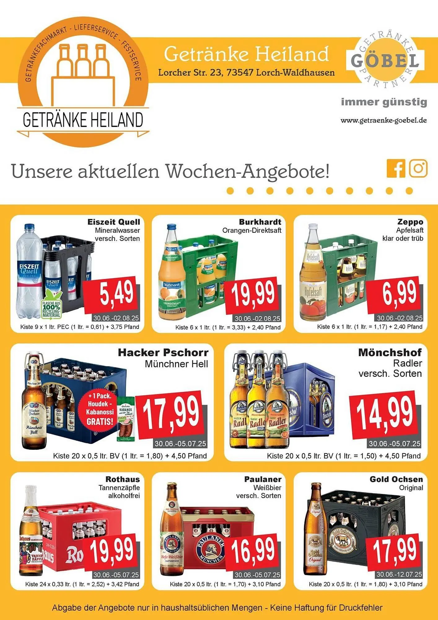 Getränke Göbel Prospekt - 1