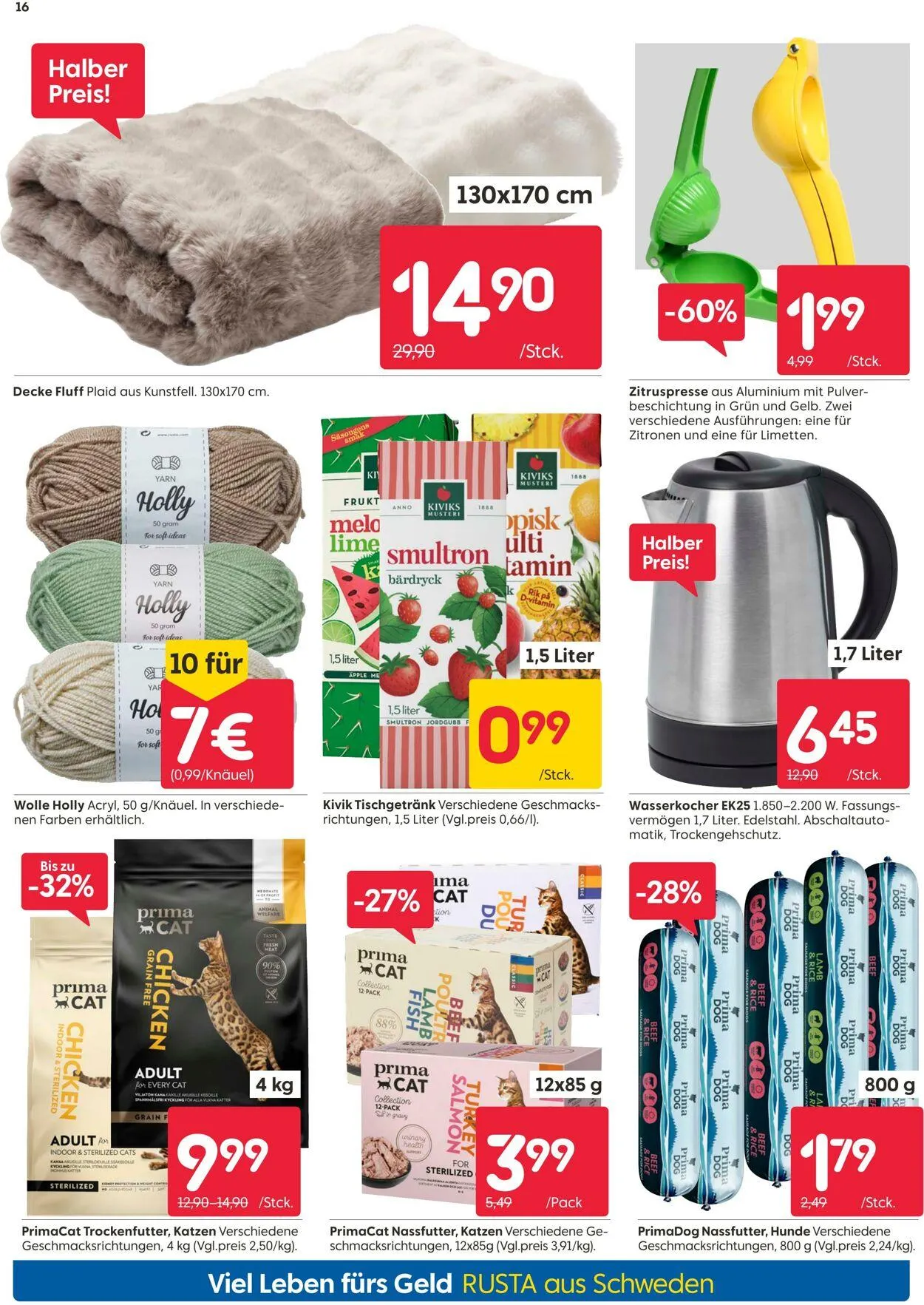 Rusta von 1. September bis 15. September 2025 - Prospekt seite 16