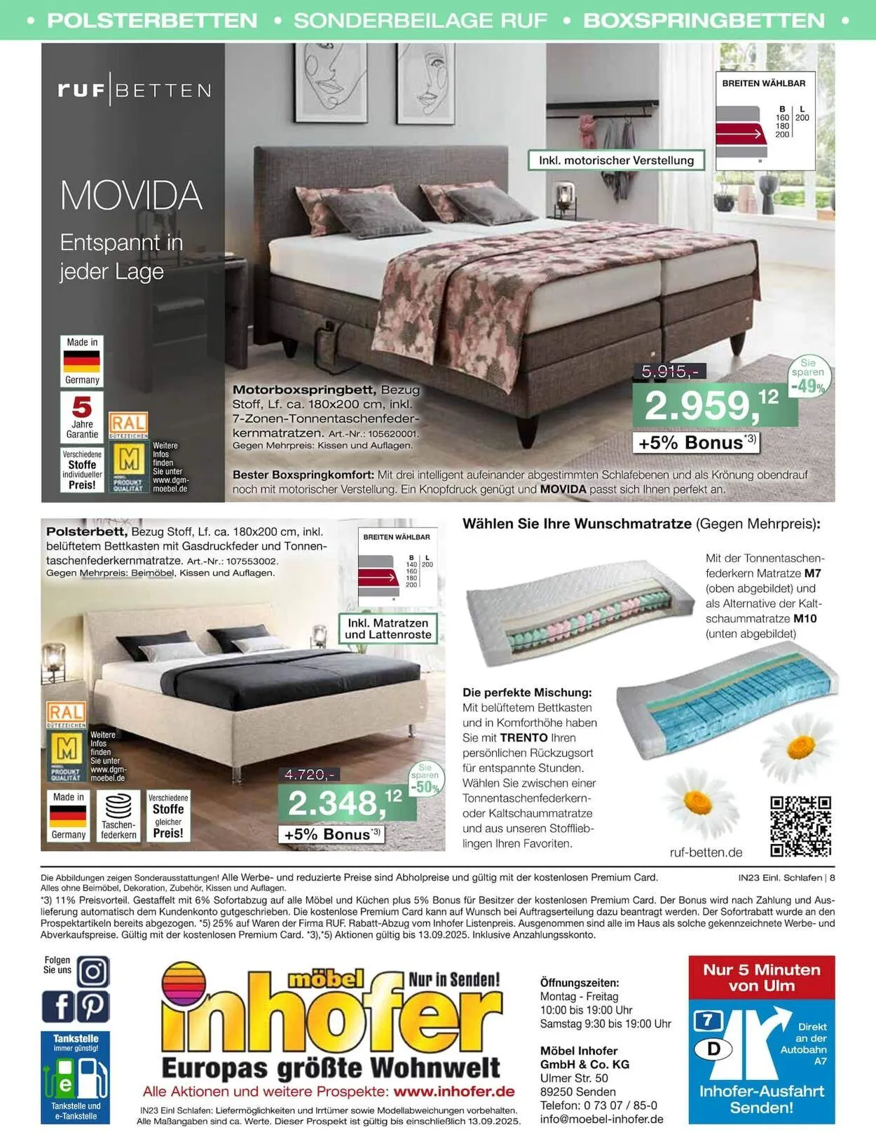 Möbel Inhofer Aktueller Prospekt von 3. November bis 17. November 2025 - Prospekt seite 8