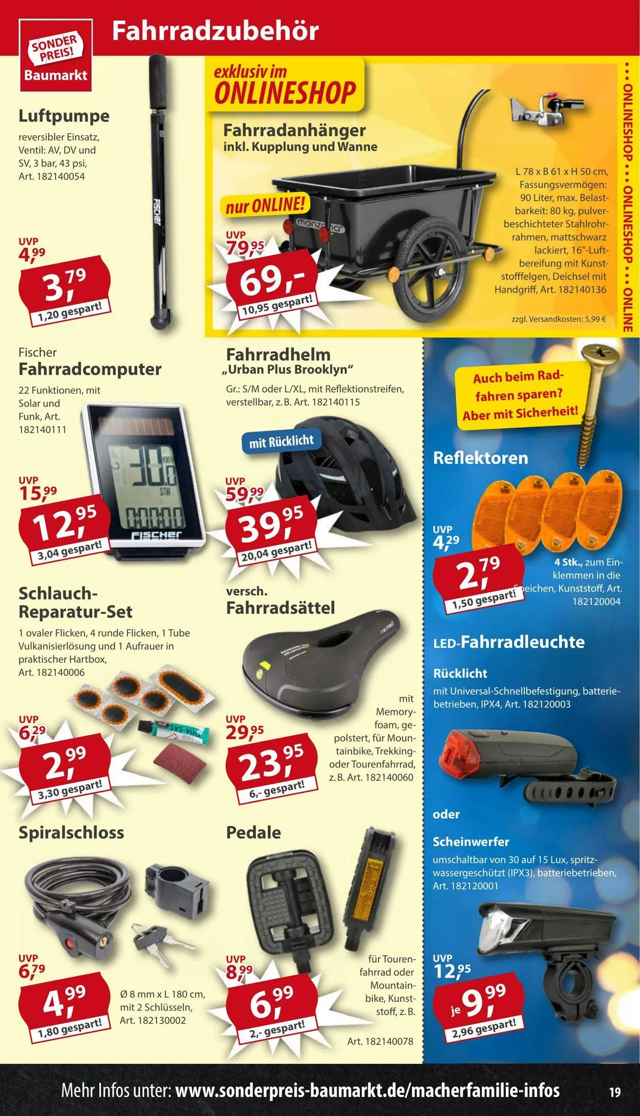 Sonderpreis Baumarkt Aktueller Prospekt von 7. Juni bis 22. Juni 2025 - Prospekt seite 19