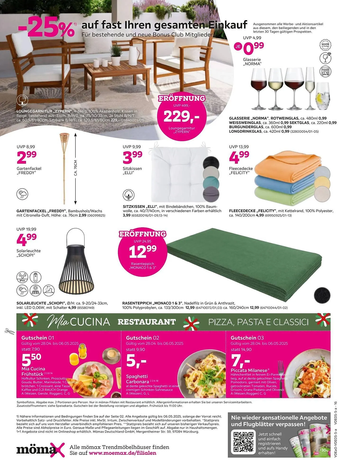 Mömax Prospekt von 30. April bis 6. Mai 2025 - Prospekt seite 16