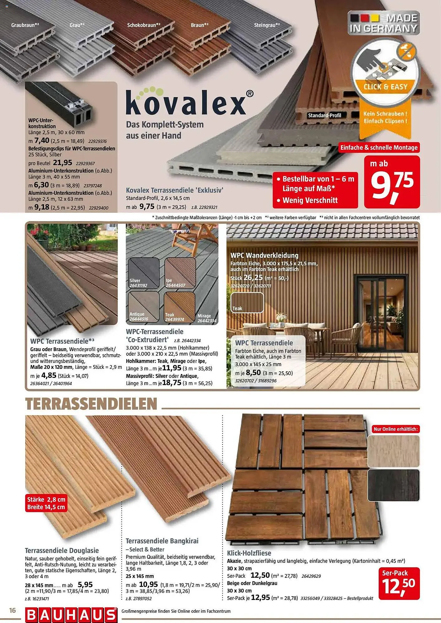 Bauhaus Prospekt von 28. März bis 11. April 2026 - Prospekt seite 16