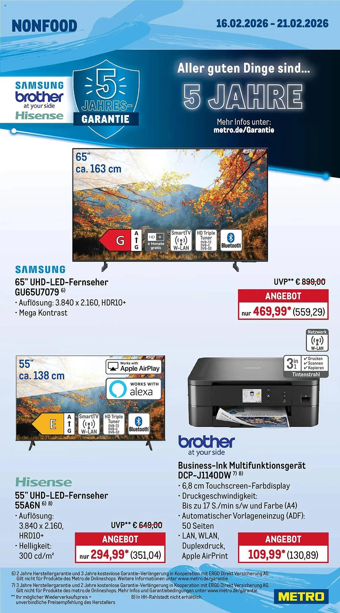 METRO Prospekt von 16. Februar bis 21. Februar 2026 - Prospekt seite 22