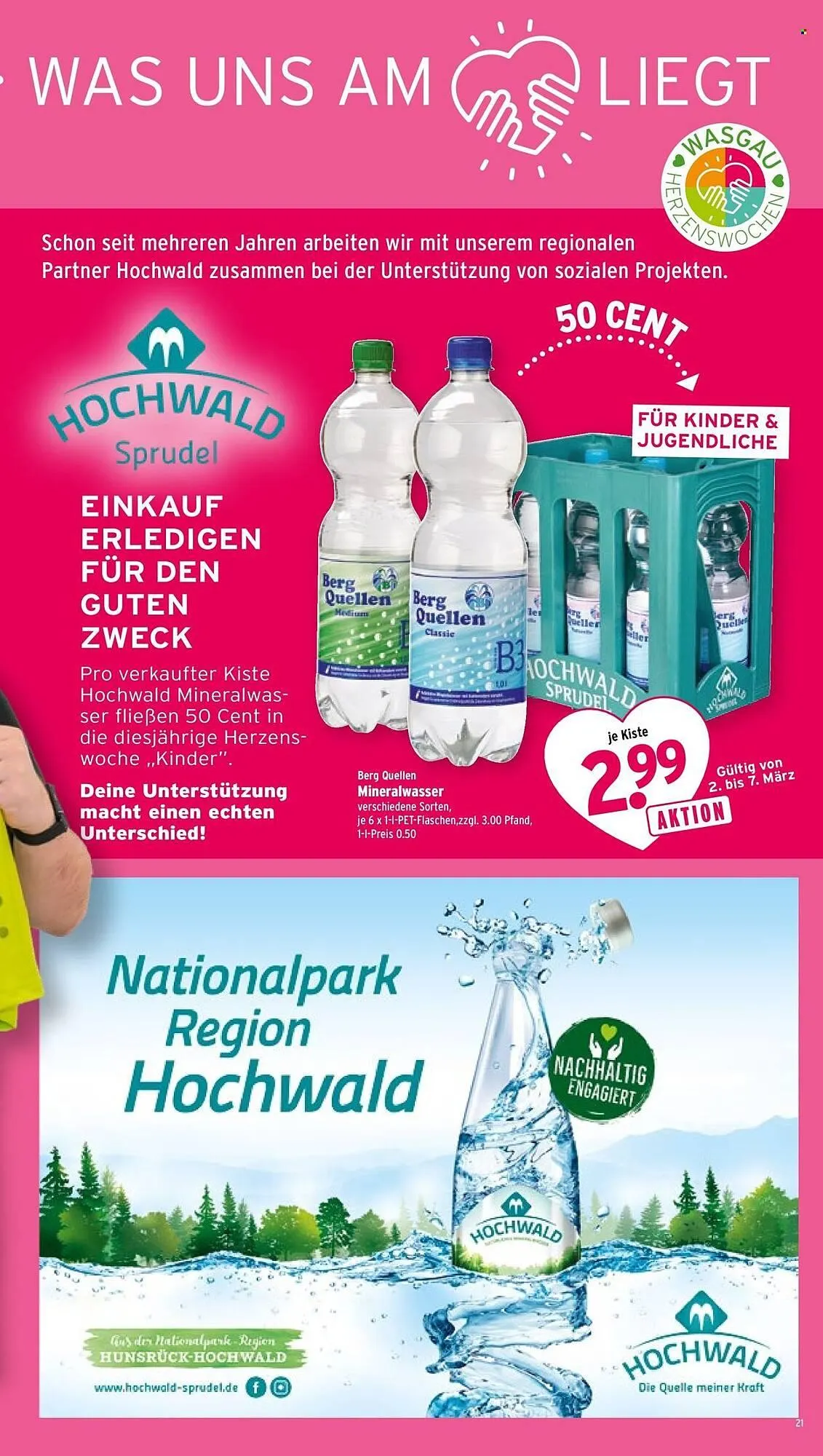 Wasgau Prospekt von 2. März bis 7. März 2026 - Prospekt seite 21