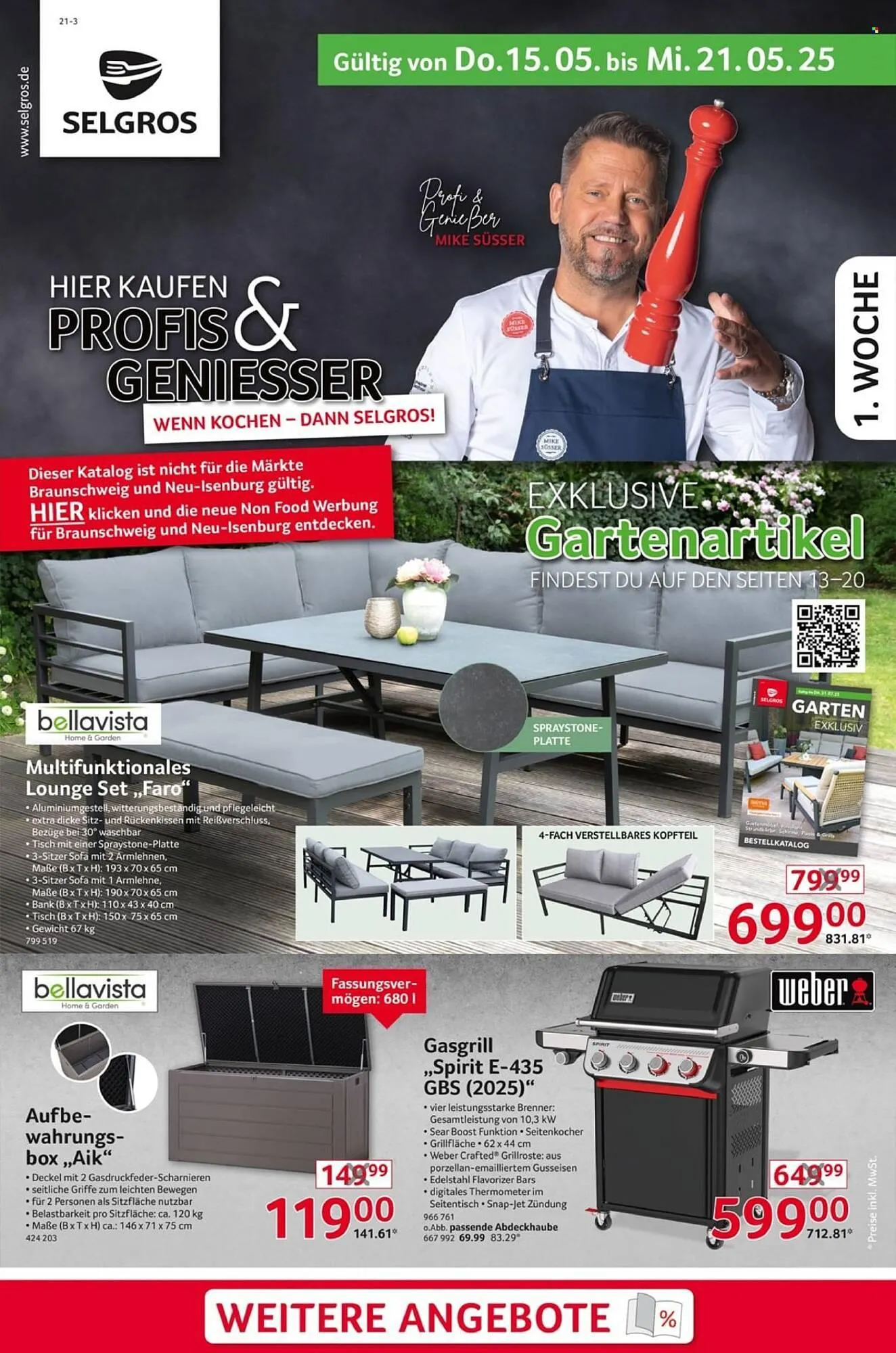 Selgros Prospekt von 15. Mai bis 21. Mai 2025 - Prospekt seite 1
