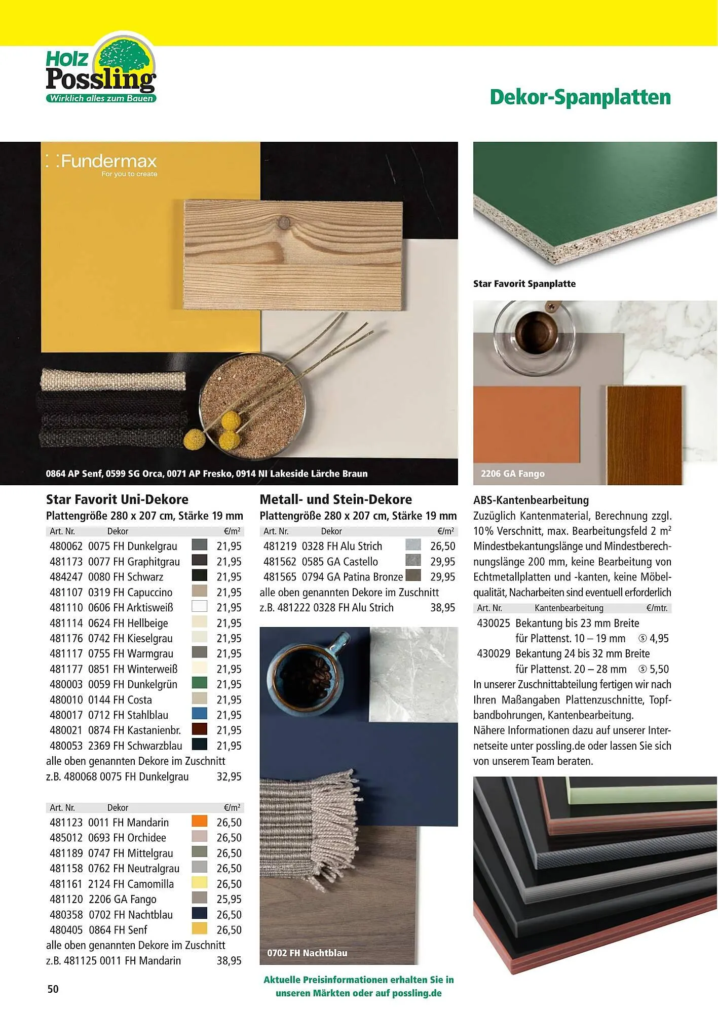 Holz Possling Prospekt von 1. April bis 31. Juli 2026 - Prospekt seite 50