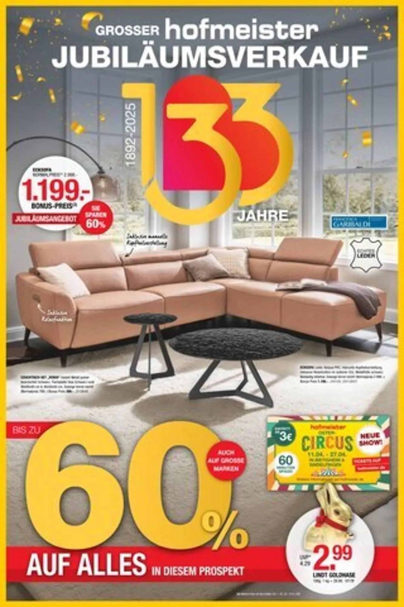 Hofmeister Prospekt von 2. April bis 17. April 2025 - Prospekt seite 1