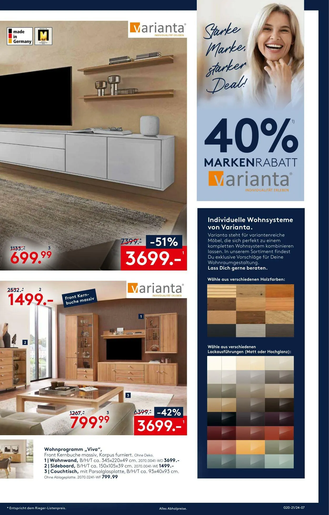 Möbel Rieger Aktueller Prospekt von 22. April bis 6. Mai 2026 - Prospekt seite 7