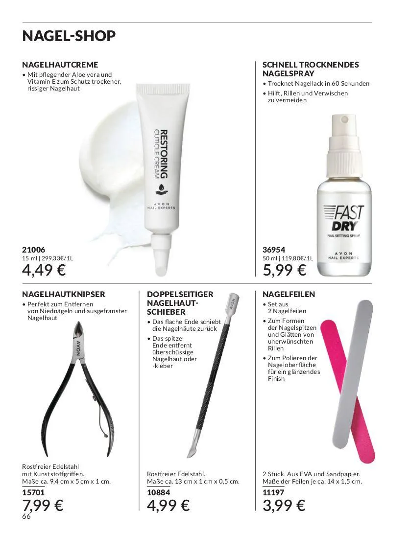 Avon Aktueller Prospekt von 7. Mai bis 21. Mai 2025 - Prospekt seite 66