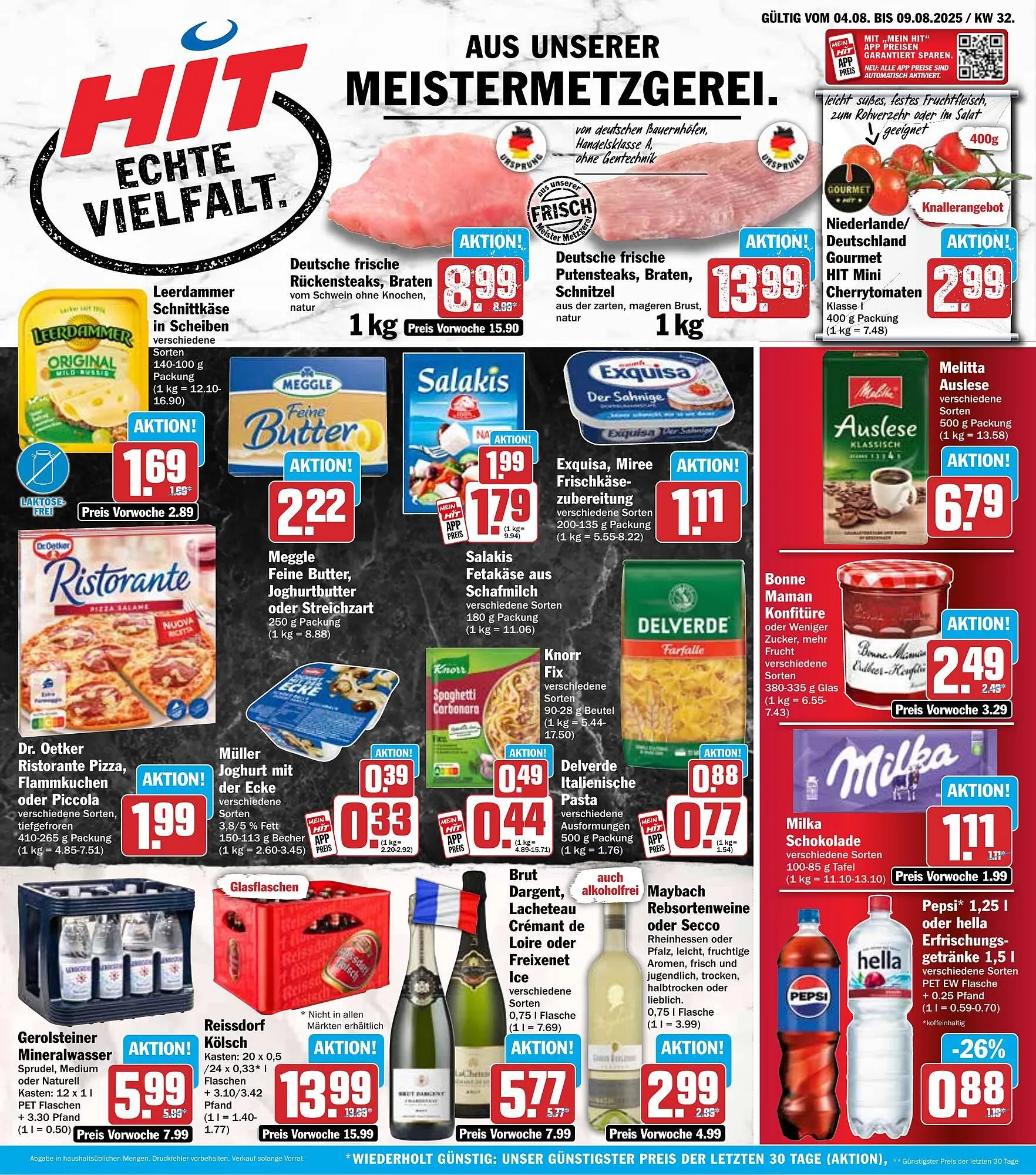 Hit Prospekt von 4. August bis 9. August 2025 - Prospekt seite 1