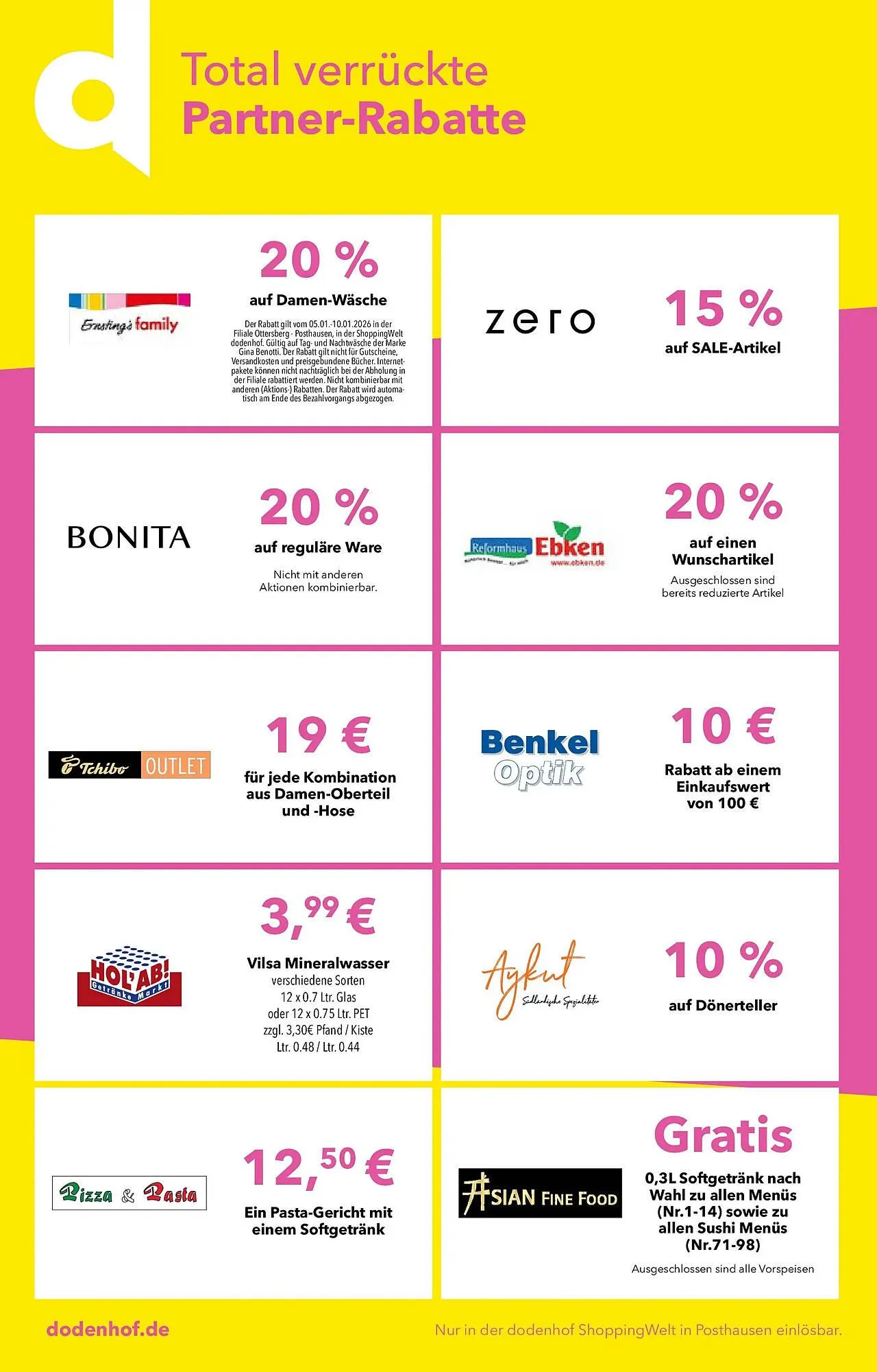 Dodenhof Prospekt von 4. Januar bis 10. Januar 2026 - Prospekt seite 14