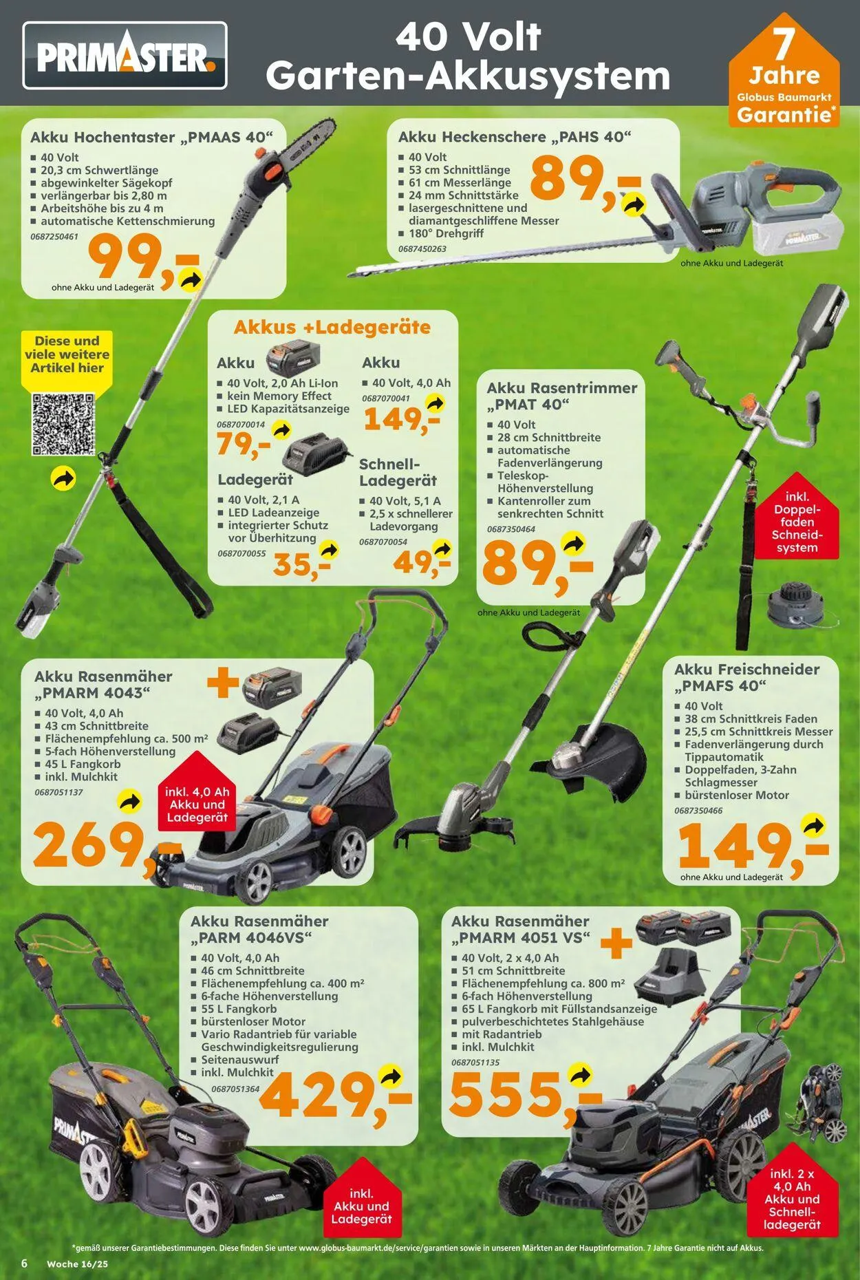 Globus Baumarkt Aktueller Prospekt von 13. April bis 19. April 2025 - Prospekt seite 6